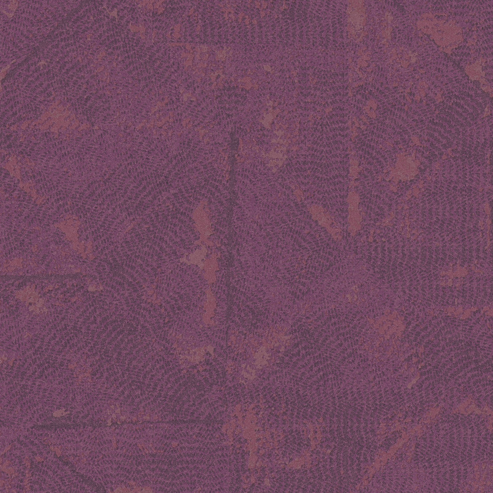            Vliestapete Magenta mit asymmetrischem Muster – Violett
        