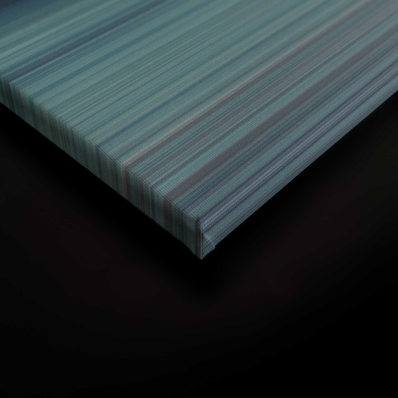             Horizon 1 - Leinwandbild abstrakte Landschaft in Blau – 0,90 m x 0,60 m
        