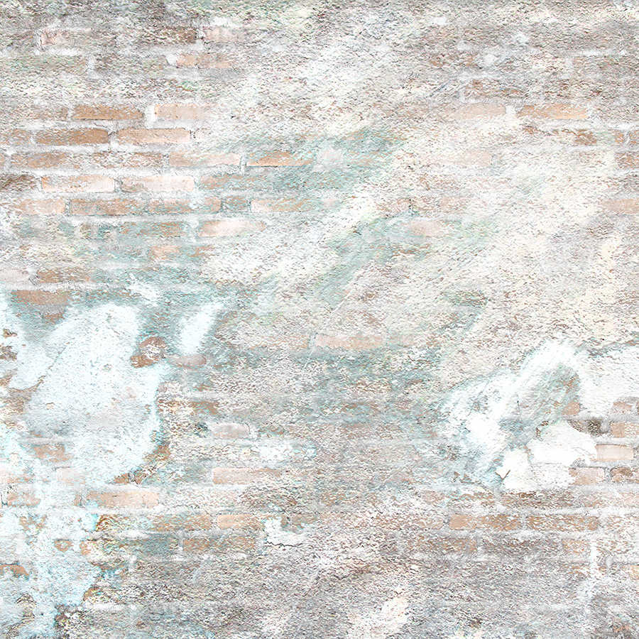 Fototapete Steinwand mit Putzresten – Mattes Glattvlies
