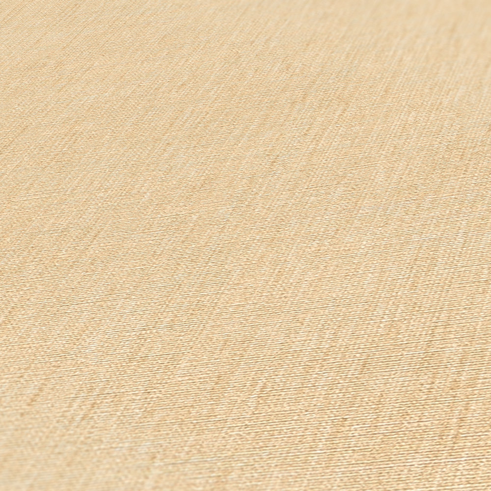             Vliestapete mit leichter Textiloptik in schlichtem Farbton – Beige
        