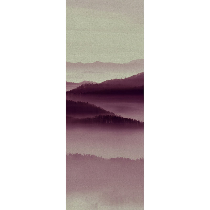 Horizon Panels 2 - Mystischer Wald Fototapeten Paneel in Pappe Struktur – Beige, Rosa | Perlmutt Glattvlies
