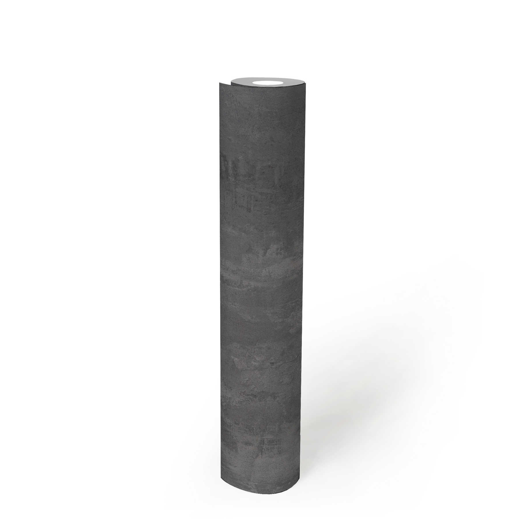             Dunkle Betontapete rustikales Muster & Industrial Style – Grau
        