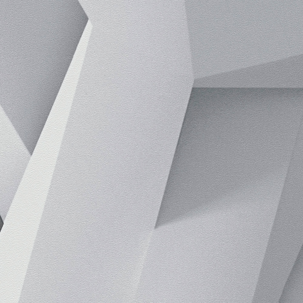             3D Tapete graues Grafik-Muster mit Betonoptik – Grau
        