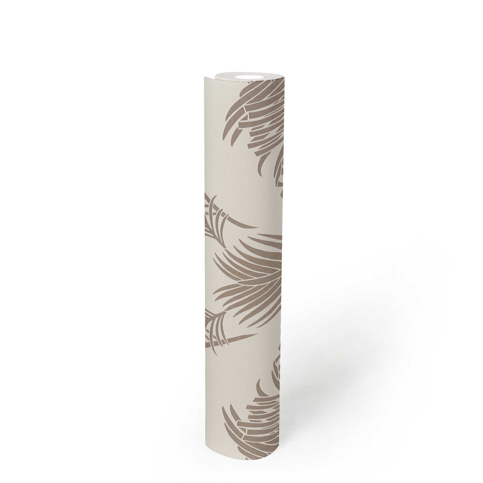             Vliestapete Palmenblätter in Rosa mit Metallic & Matt Effekt
        