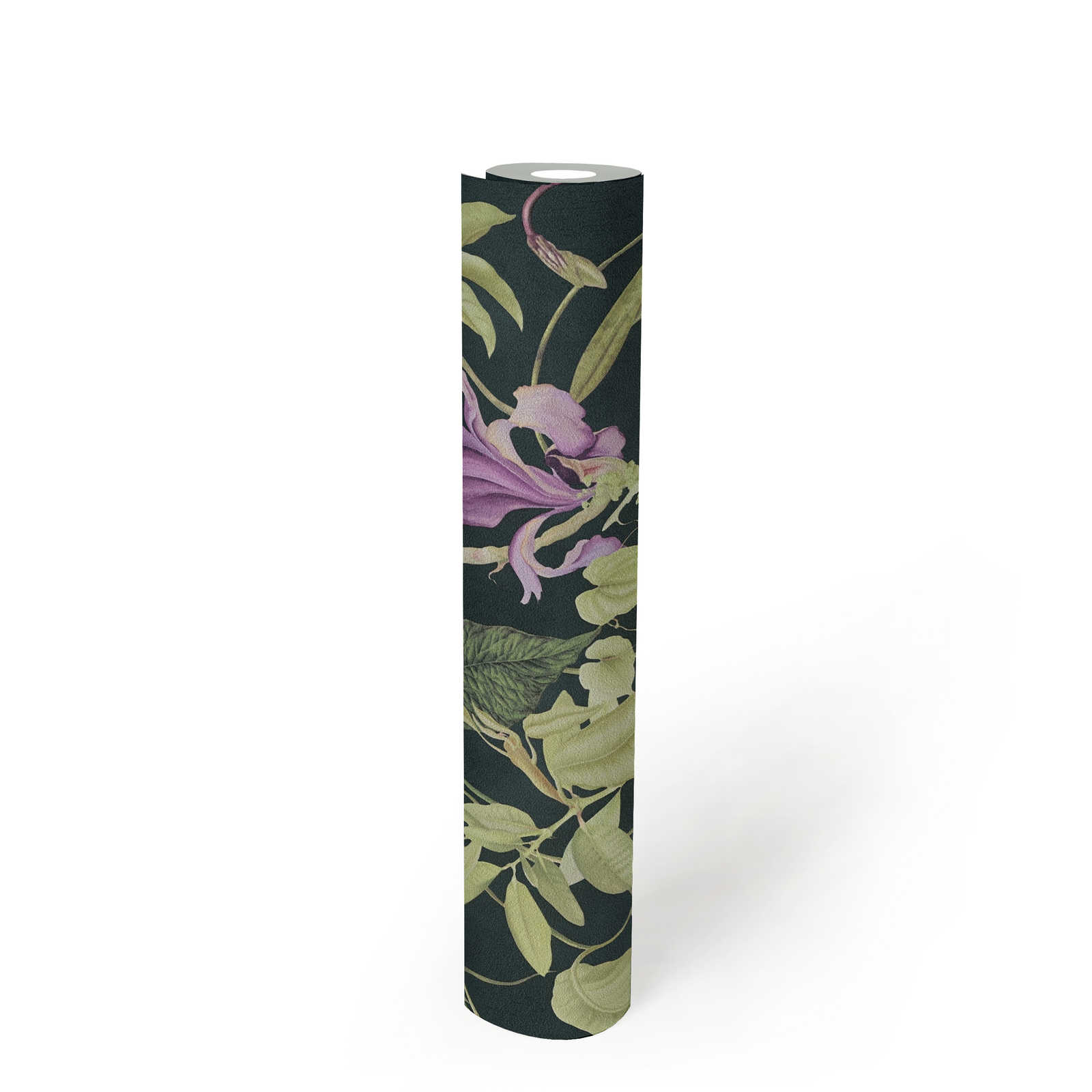             Tropische Blumentapete Design by MICHALSKY – Grün, Schwarz
        