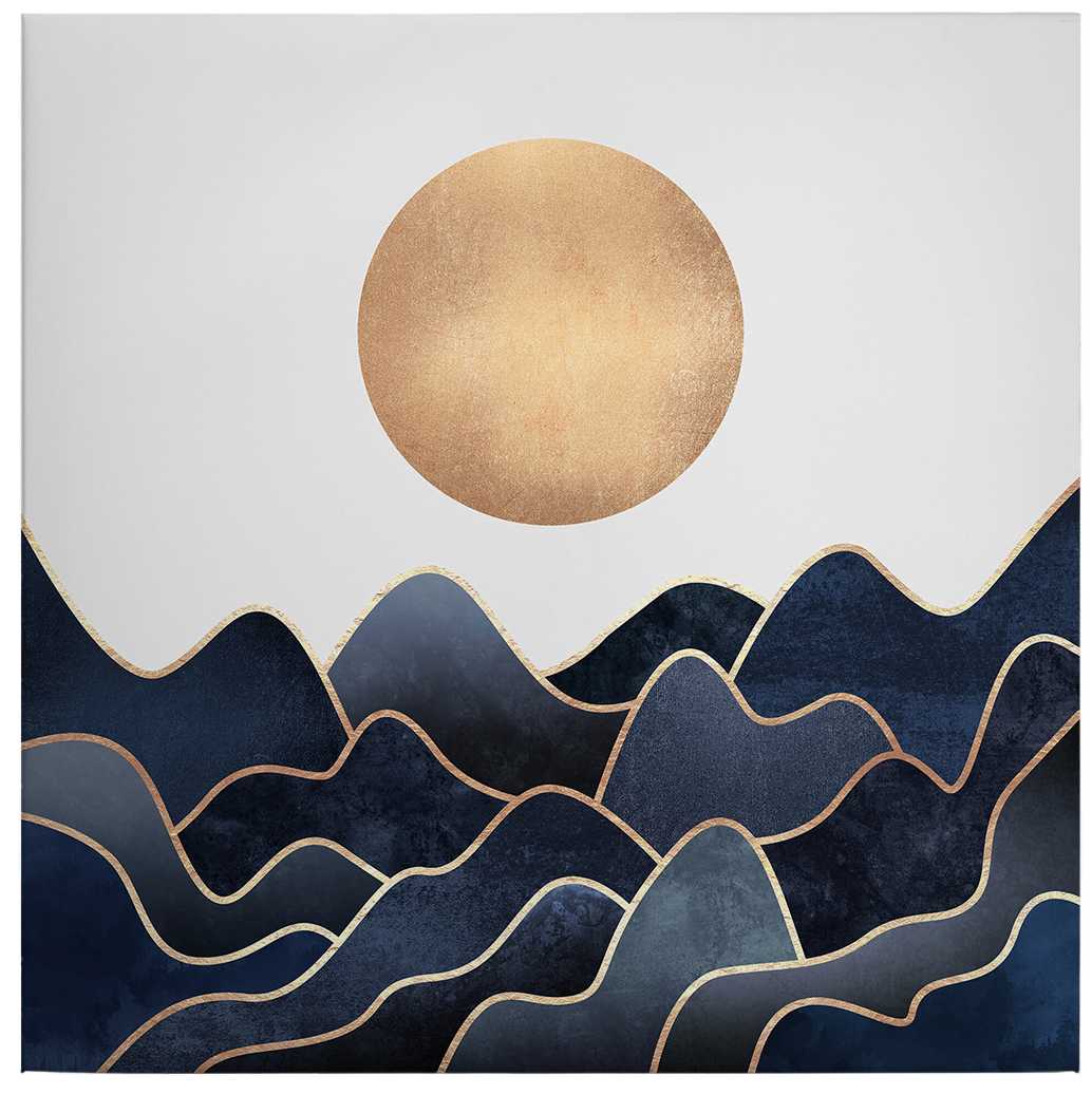             Keilrahmenbild Wellen & Sonne von Fredriksson – 0,50 m x 0,50 m
        