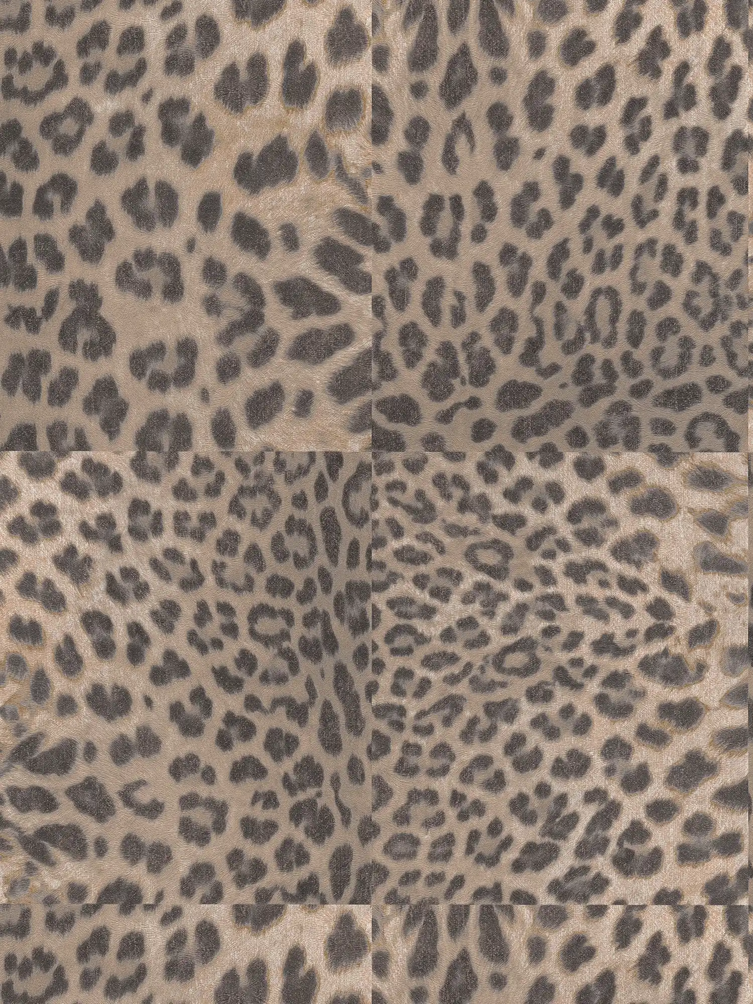 Animal Print Tapete Leopard-Muster – Beige, Grau
