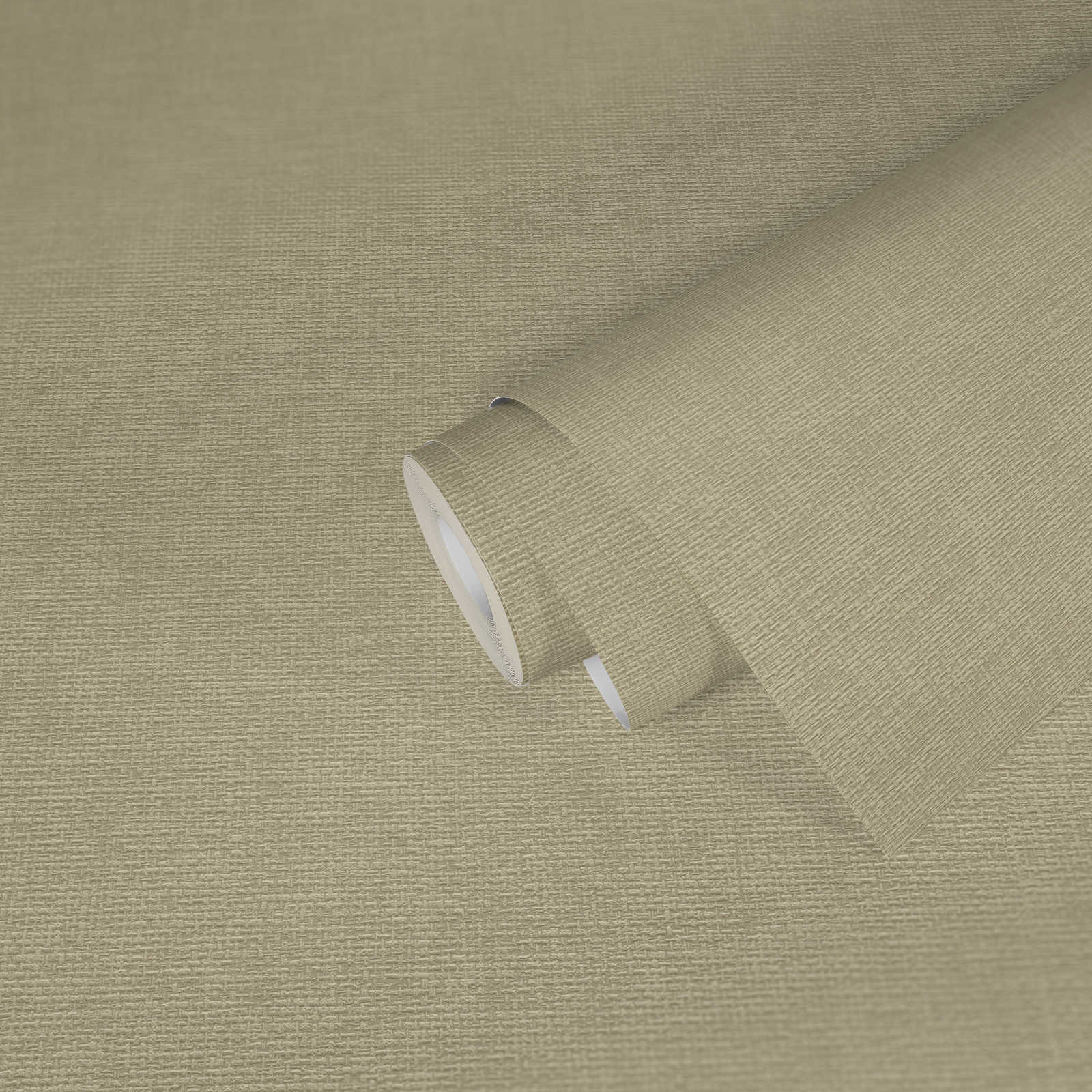             Textildesign Tapete mit Gewebestruktur – Beige, Grau
        
