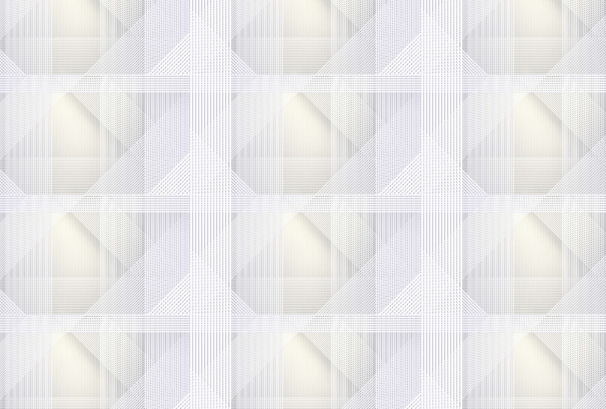             Strings 1 - Fototapete geometrisches Streifen Muster – Gelb, Grau | Struktur Vlies
        