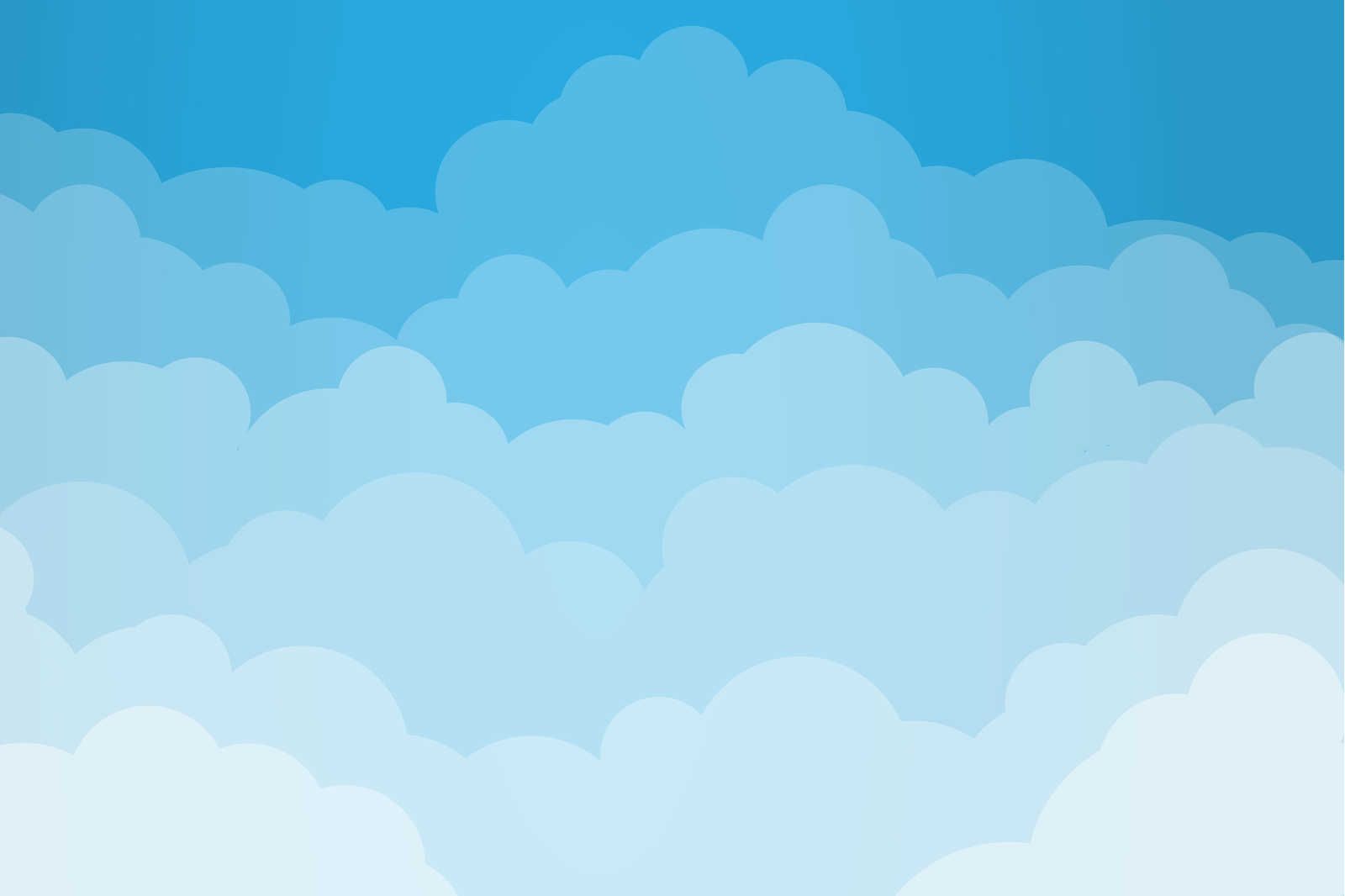             Leinwand Himmel mit Wolken im Comic-Stil – 90 cm x 60 cm
        