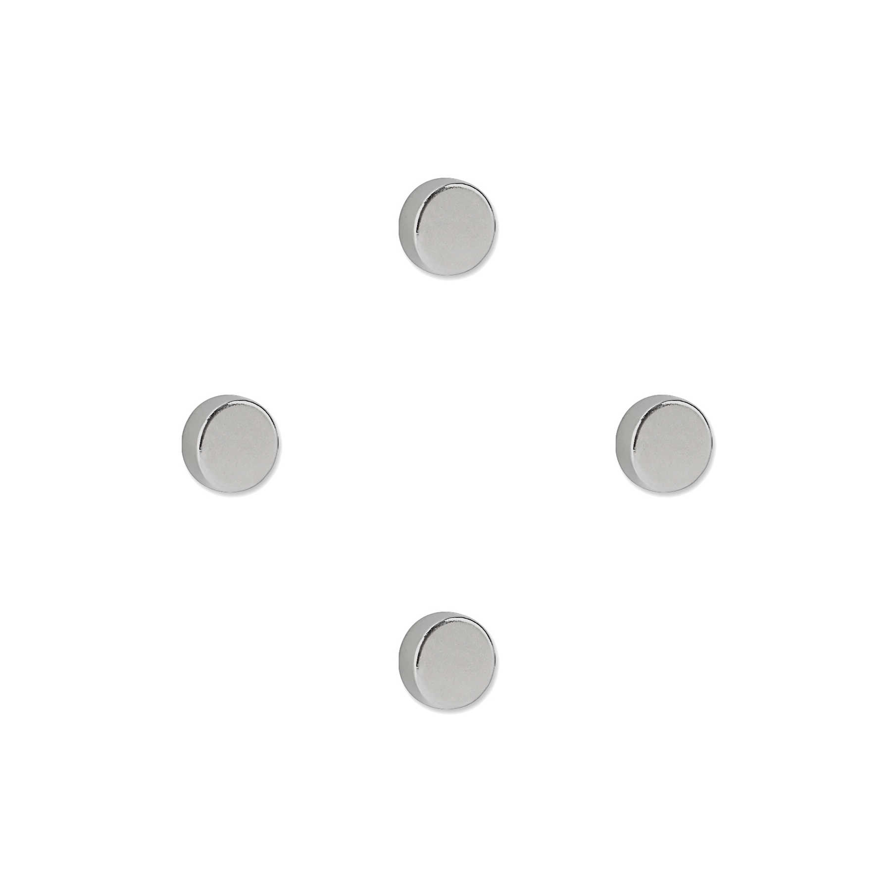 4er-Set runde Starkmagneten in 20 x 5 mm
