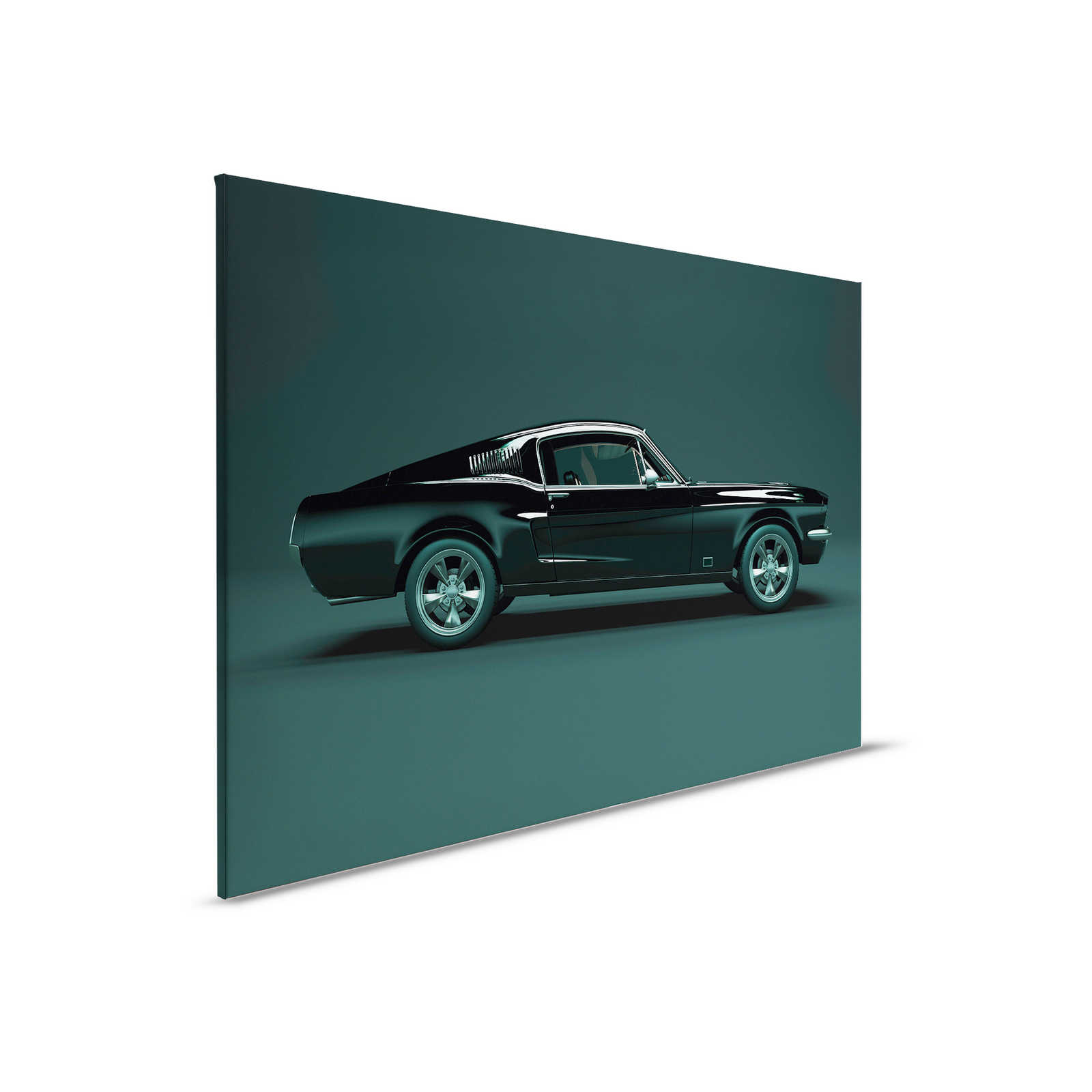             Mustang 1 - Leinwandbild, Seitenansicht Mustang, Vintage – 0,90 m x 0,60 m
        