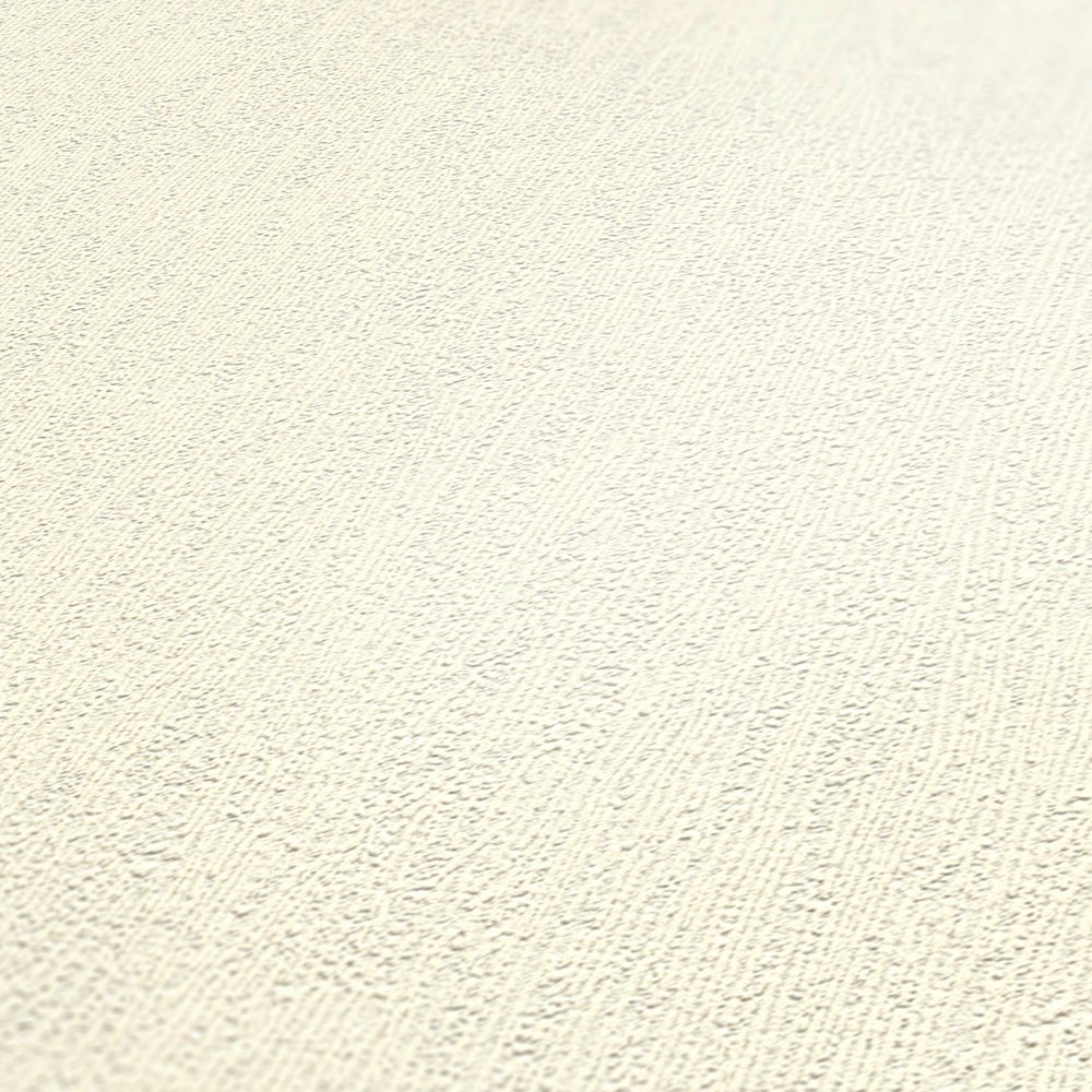             Unifarbene Tapete Weiß mit gemaserter Holz-Struktur
        