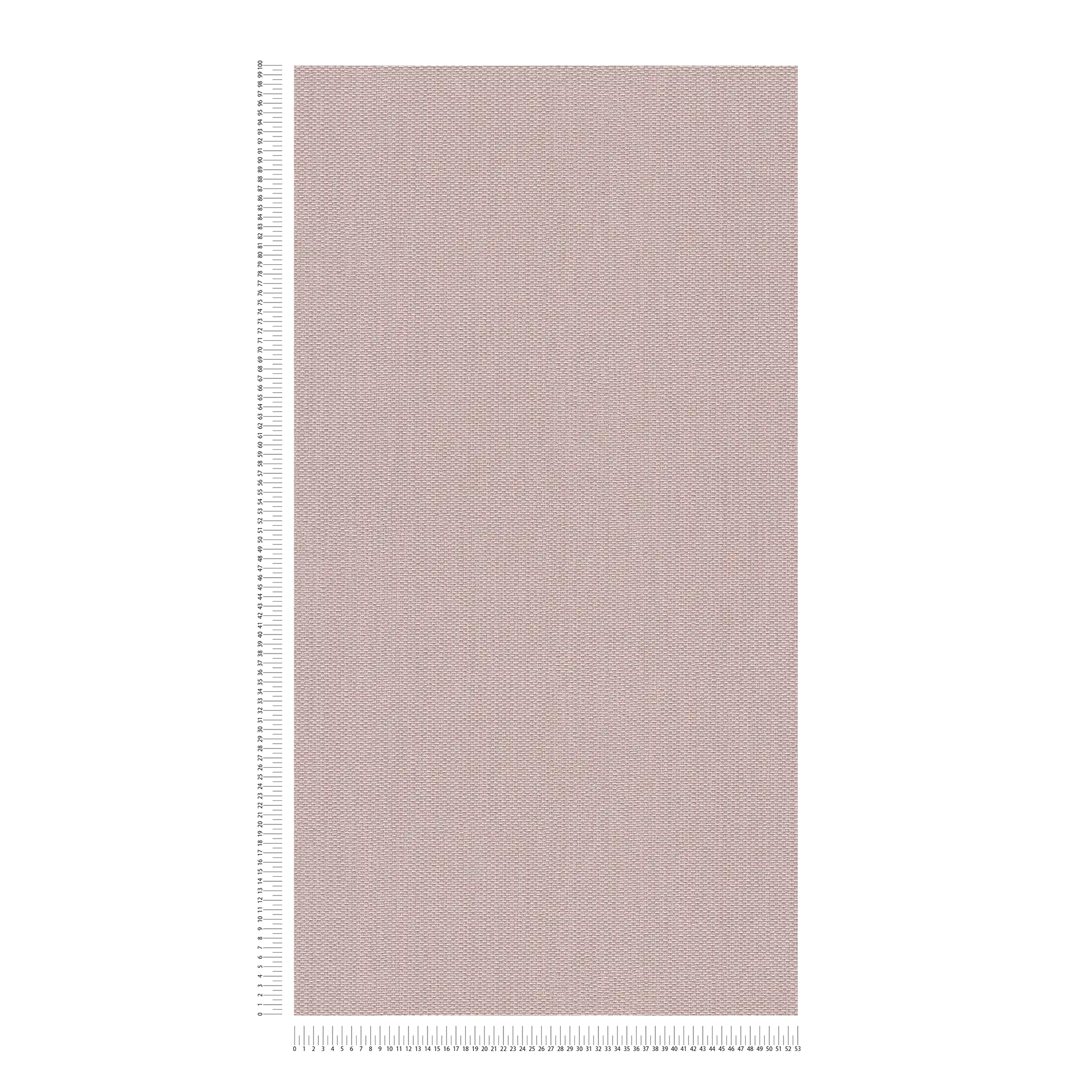             Strukturierte Vliestapete in Textiloptik – Rosa, Silber
        