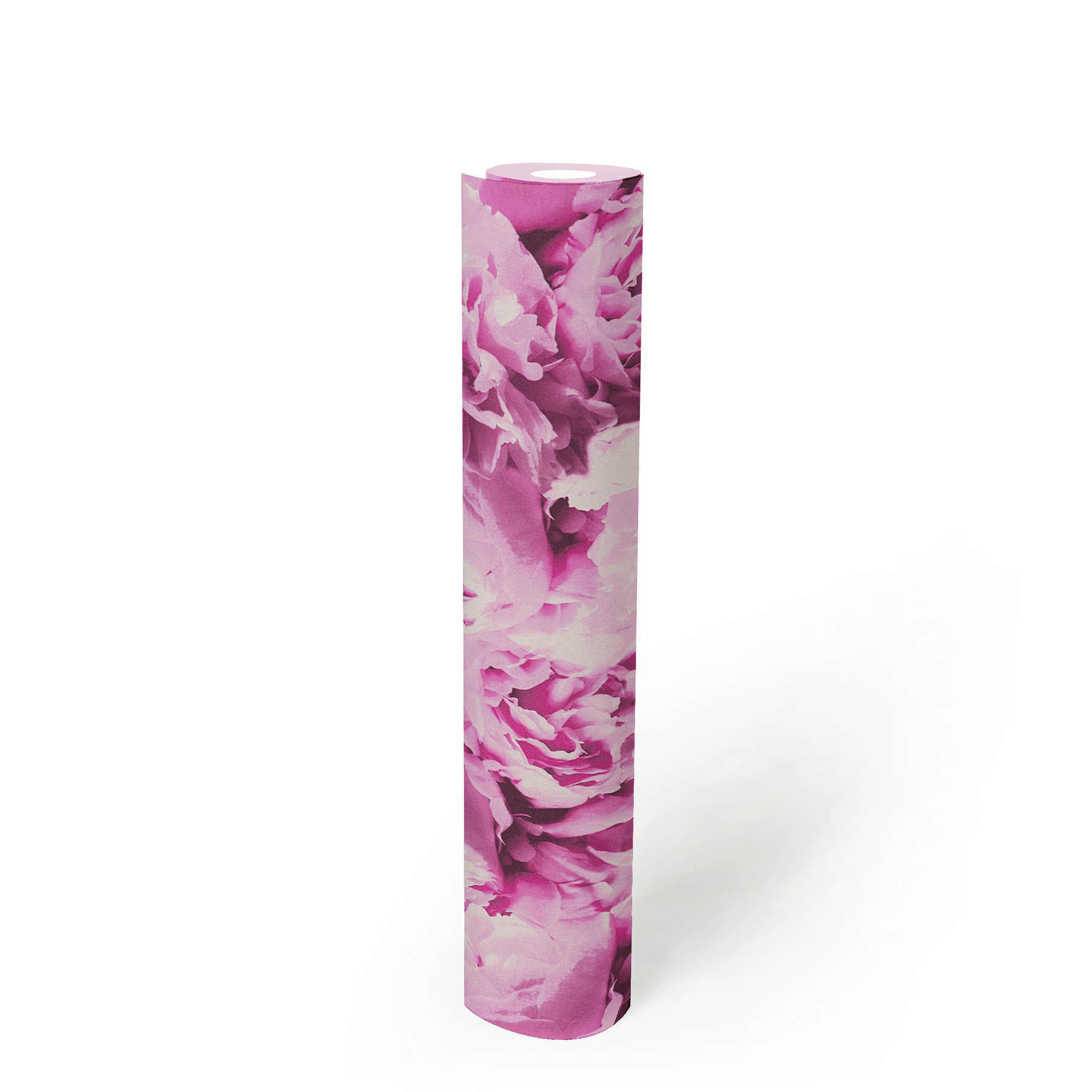             Blumentapete Rosen mit Schimmer Effekt – Rosa
        