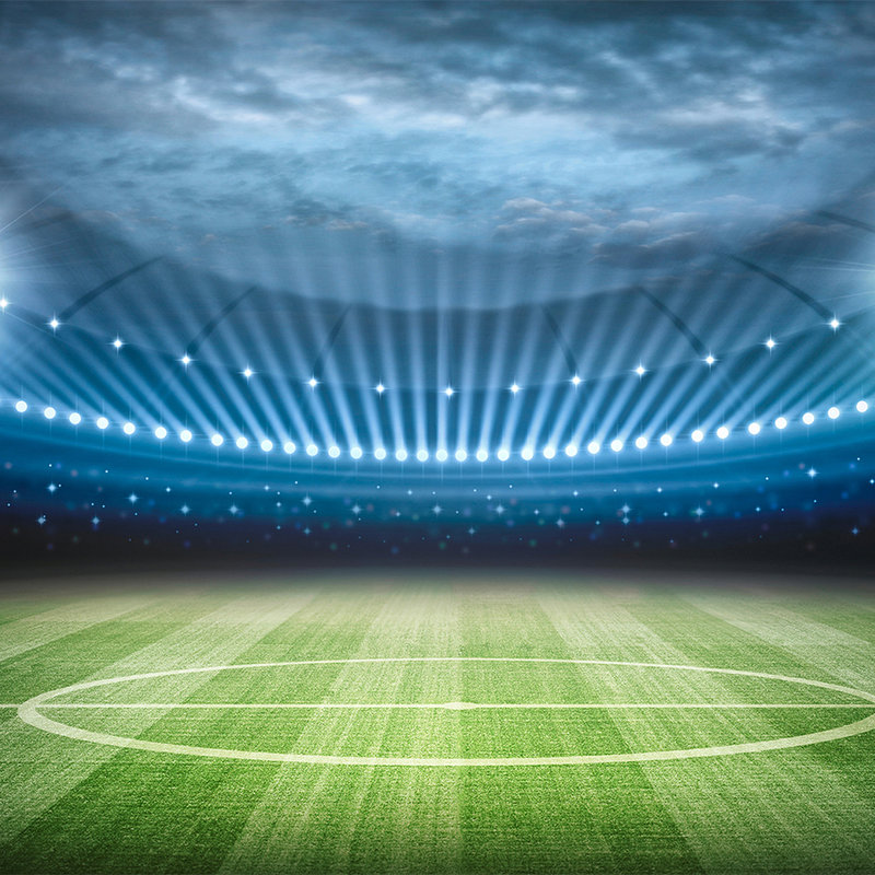         Fußball Fototapete Stadion mit Flutlicht – Premium Glattvlies
    