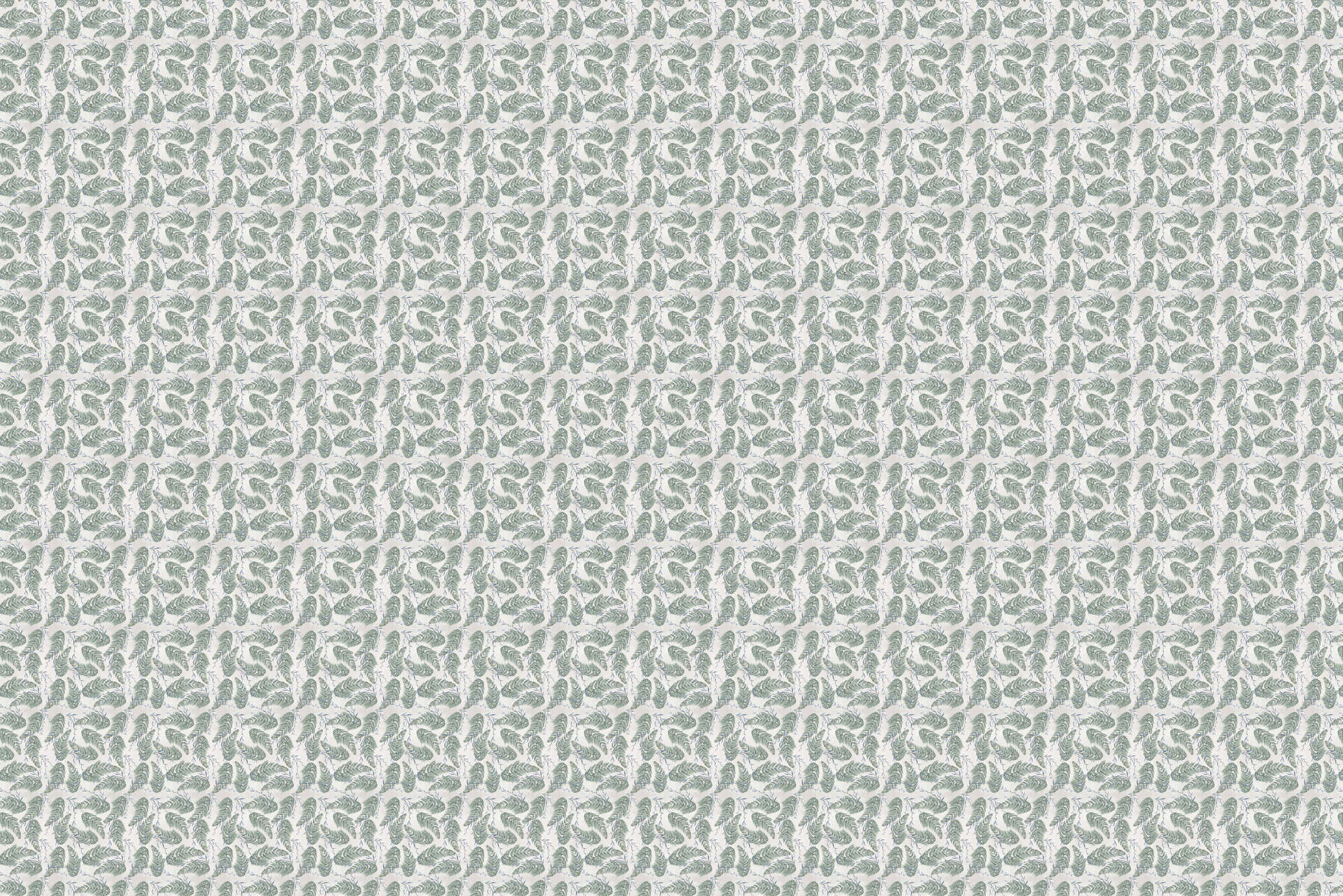             Design Fototapete mit floralem Muster in Grau und Grün auf Perlmutt Glattvlies
        