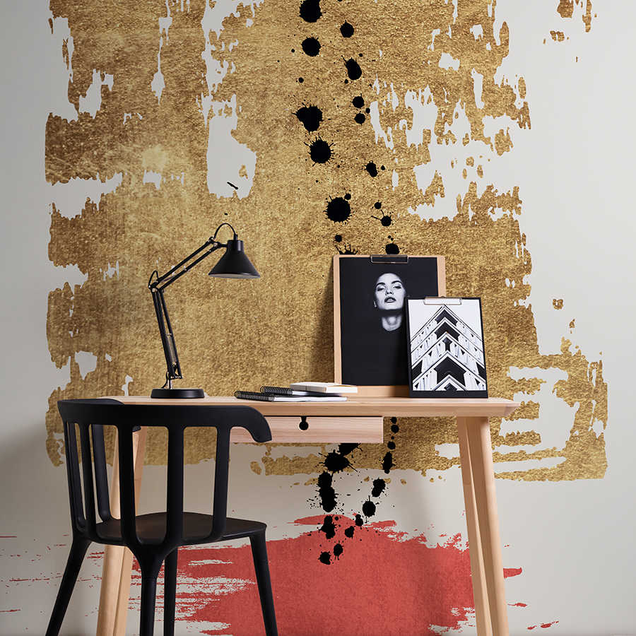         Goldene Design Fototapete abstrakt & minimalistisch
    