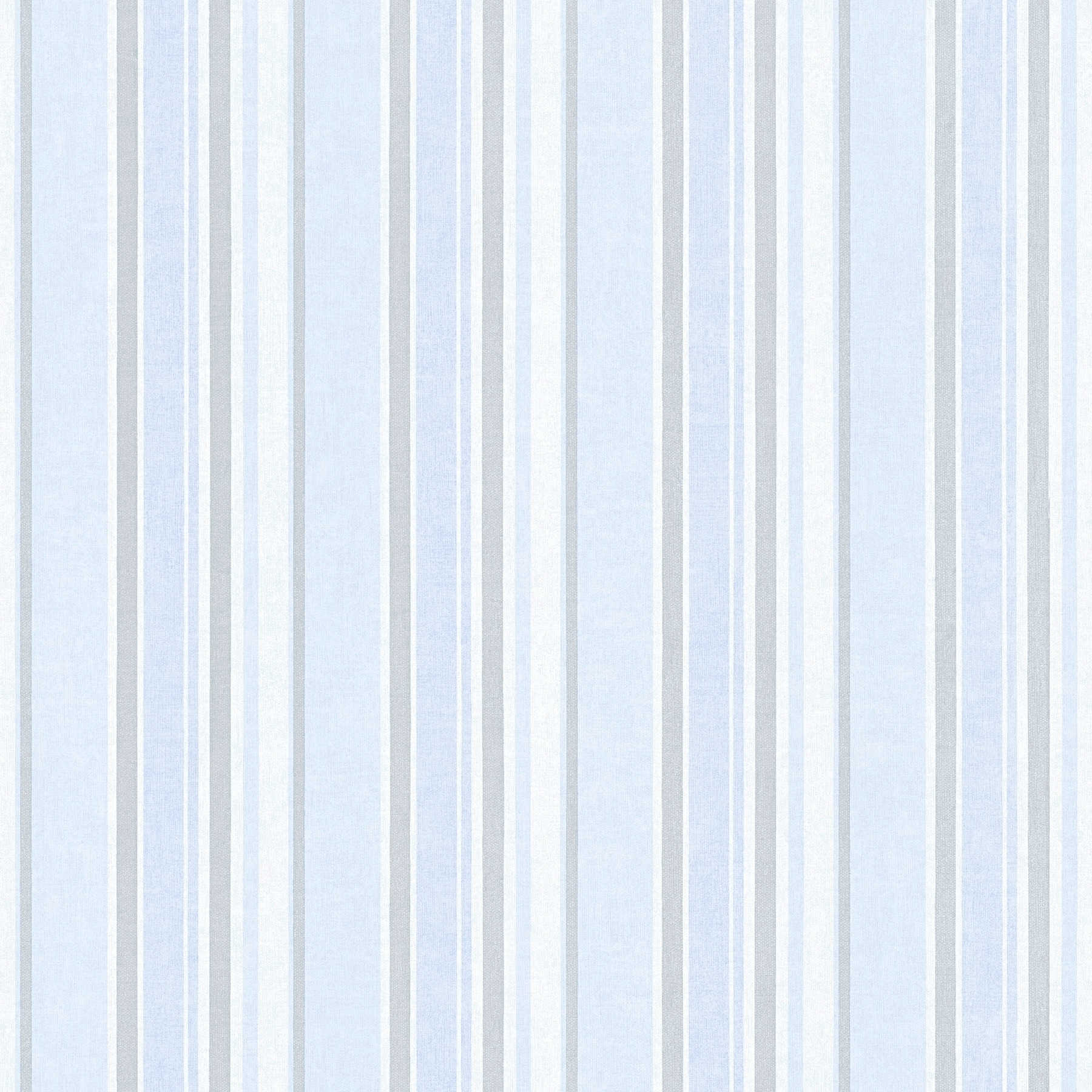 Streifen Tapete für Kinderzimmer, Jungs – Blau, Grau, Weiß
