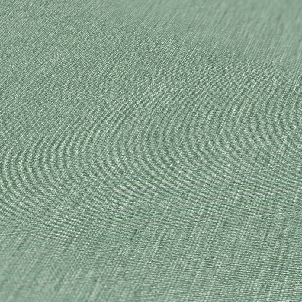             Unitapete in Textiloptik mit Struktur – Grün
        