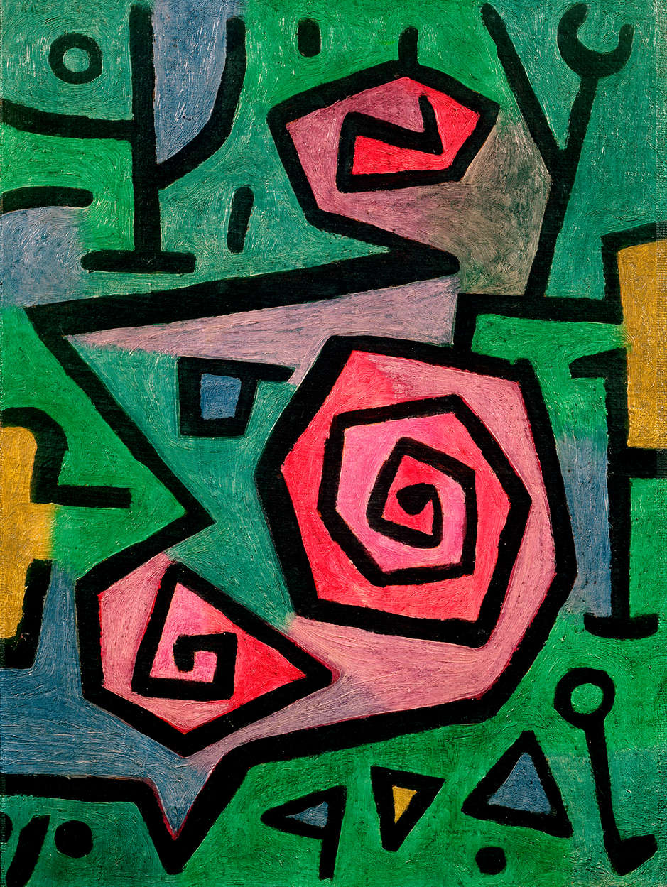             Fototapete "Heroische Rosen" von Paul Klee
        