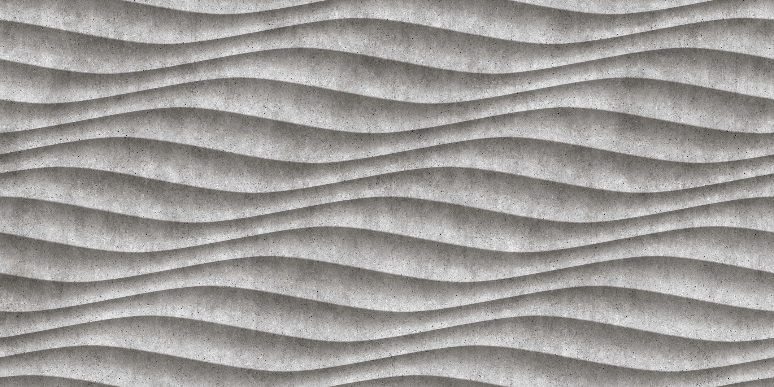             Canyon 2 - Coole 3D Beton-Wellen Fototapete – Grau, Schwarz | Struktur Vlies
        