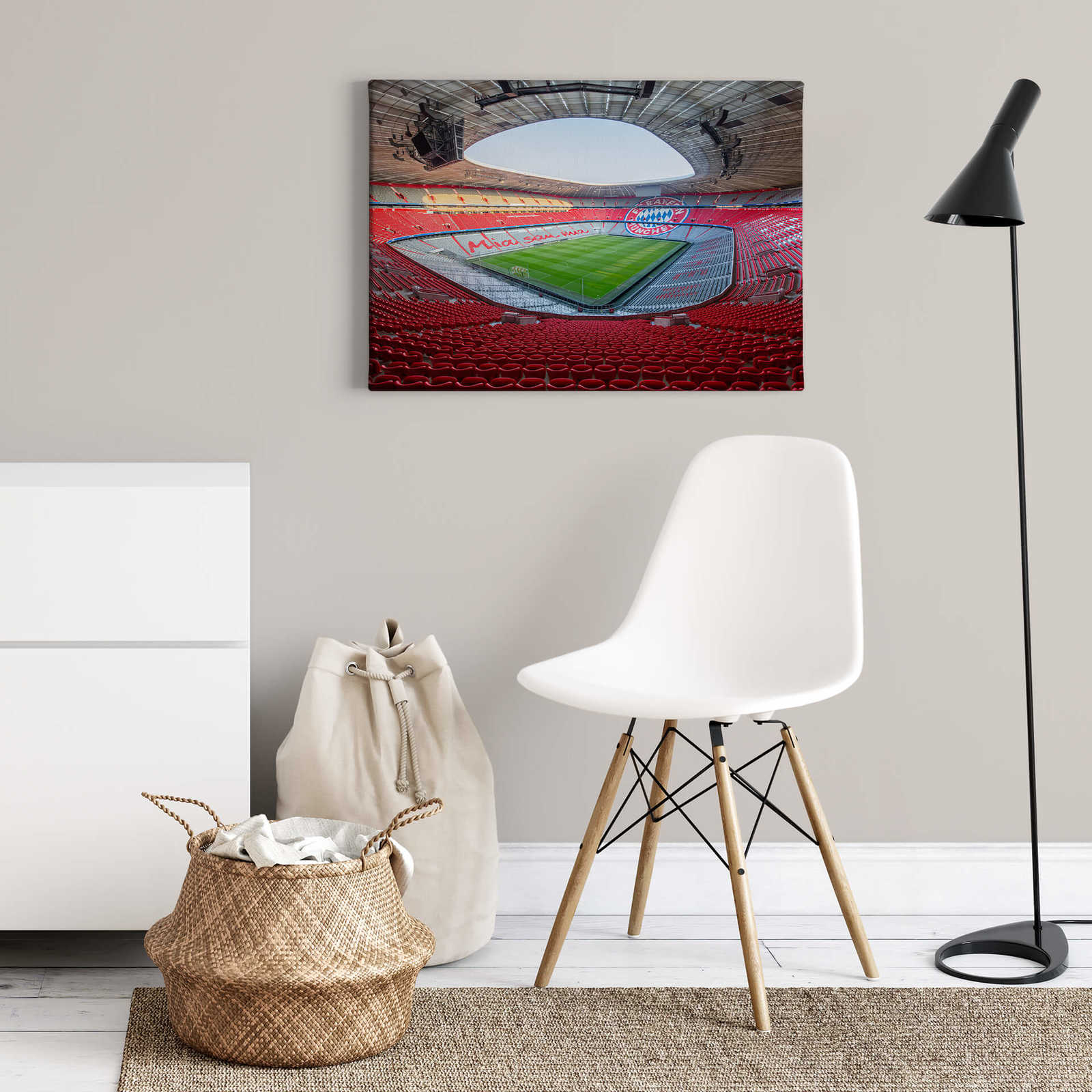            Leinwandbild FC Bayern Stadion – 0,70 m x 0,50 m
        