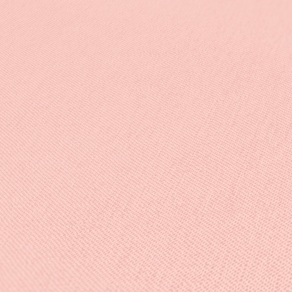             Tapete Pastell Rosa mit Leinenstruktur & Textiloptik – Rosa
        