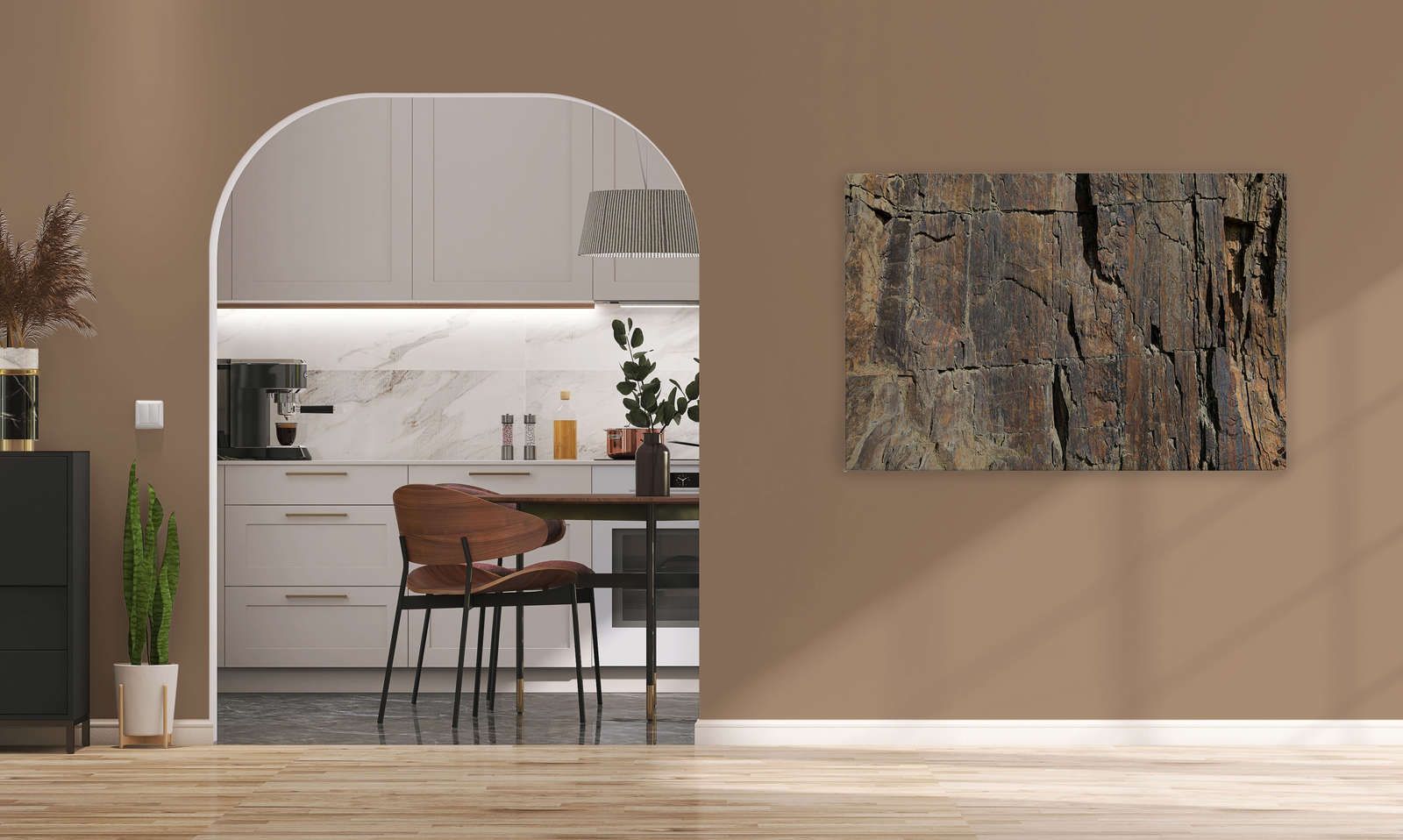             Leinwandbild Steinoptik 3D Effekt, Natursteinwand – 1,20 m x 0,80 m
        