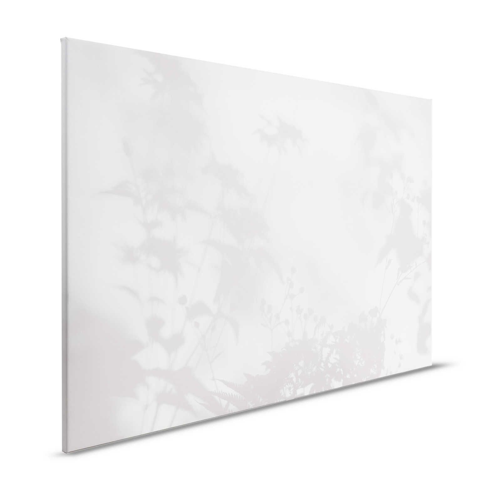 Shadow Room 2 - Natur Leinwandbild Grau & Weiß, verblasstes Design – 1,20 m x 0,80 m
