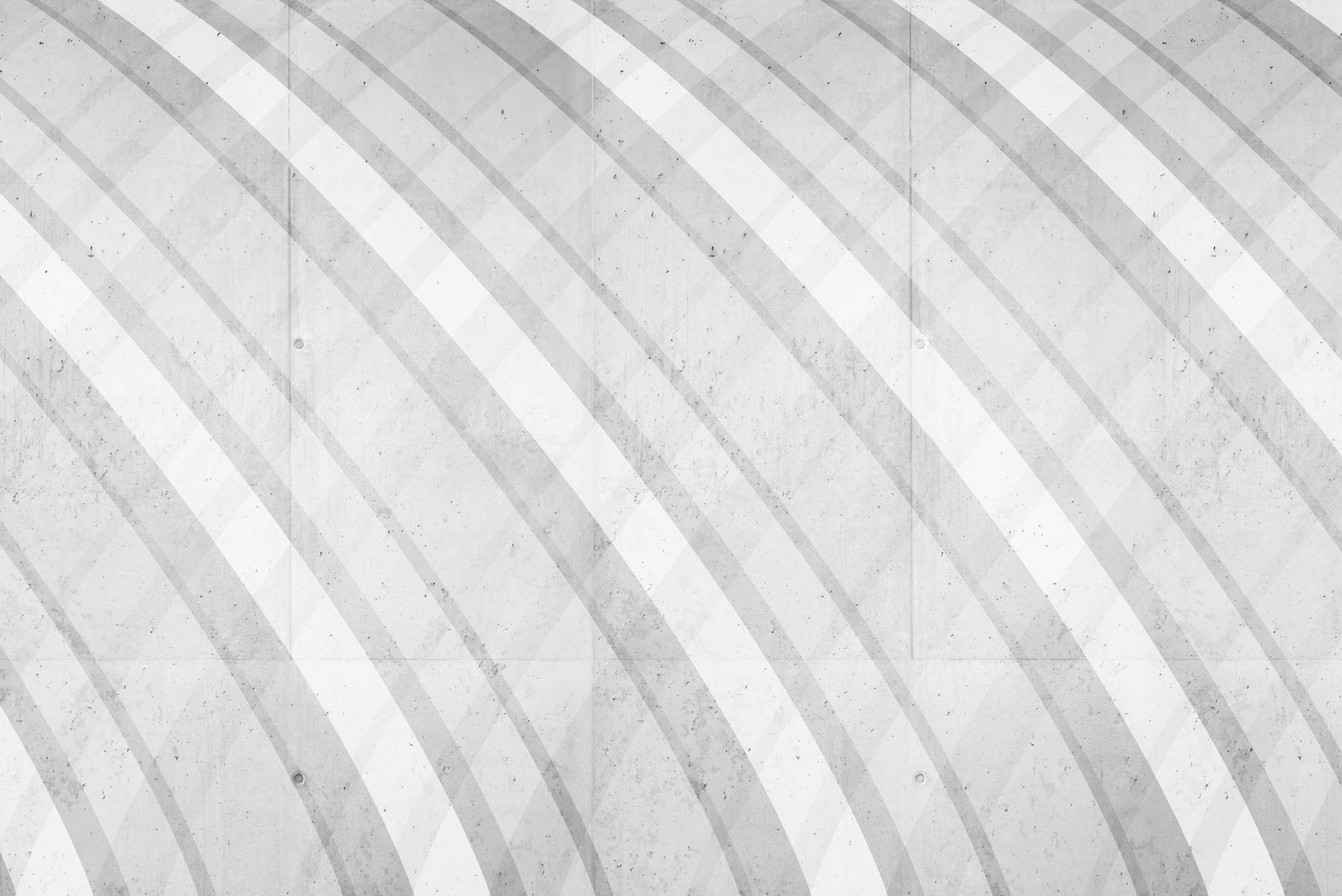             Grafik Fototapete mit rundem Streifenmuster grau auf Matt Glattvlies
        