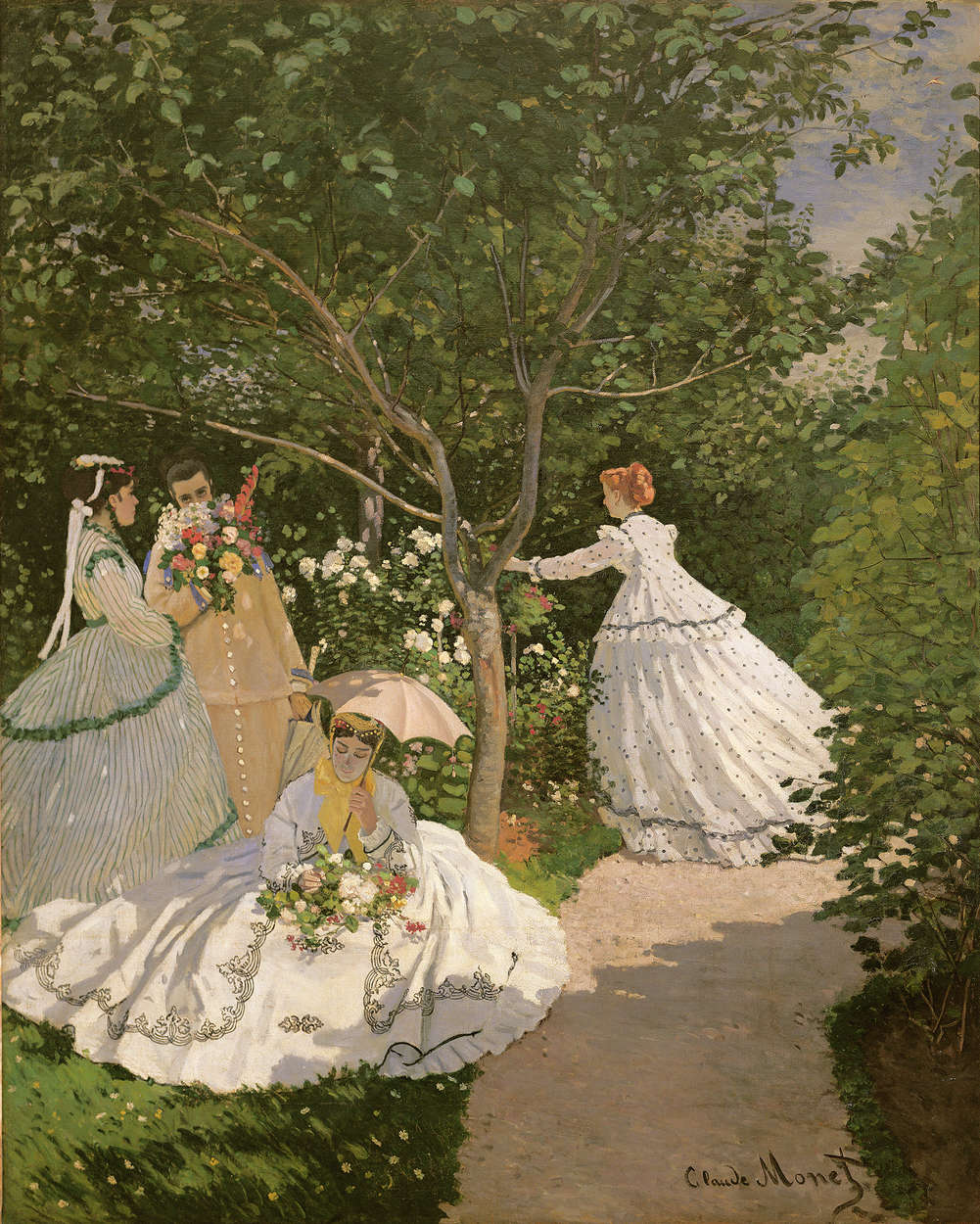             Fototapete "Frauen im Garten" von Claude Monet
        