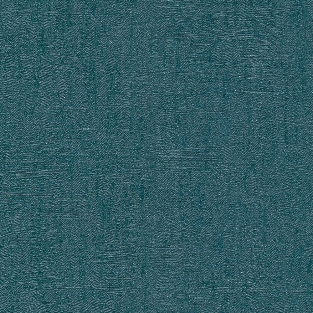             Strukturierte Tapete Petrol mit Glanz Effekt – Blau, Grün, Metallic
        