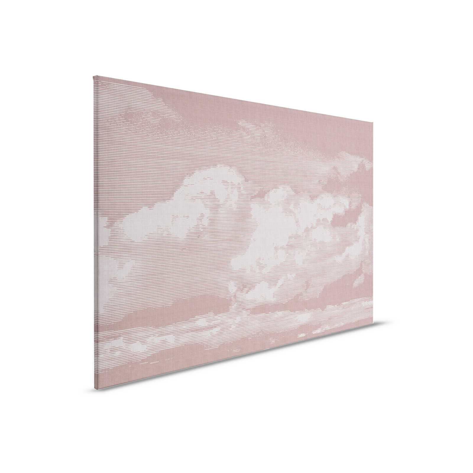 Clouds 3 - Himmlisches Leinwandbild mit Wolkenmotiv - Naturleinen Optik – 0,90 m x 0,60 m
