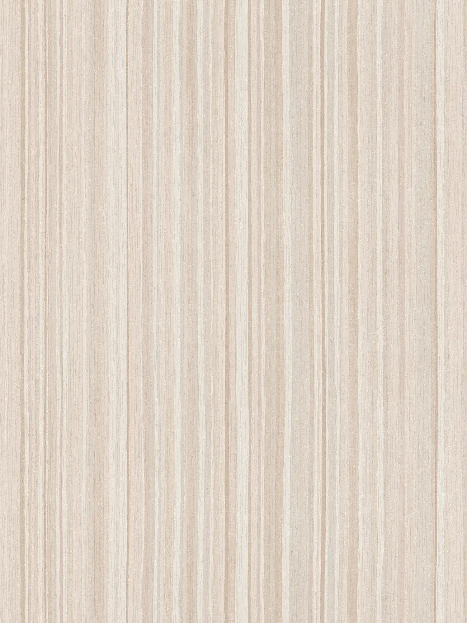 Streifen-Tapete mit schmalem Linienmuster – Beige
