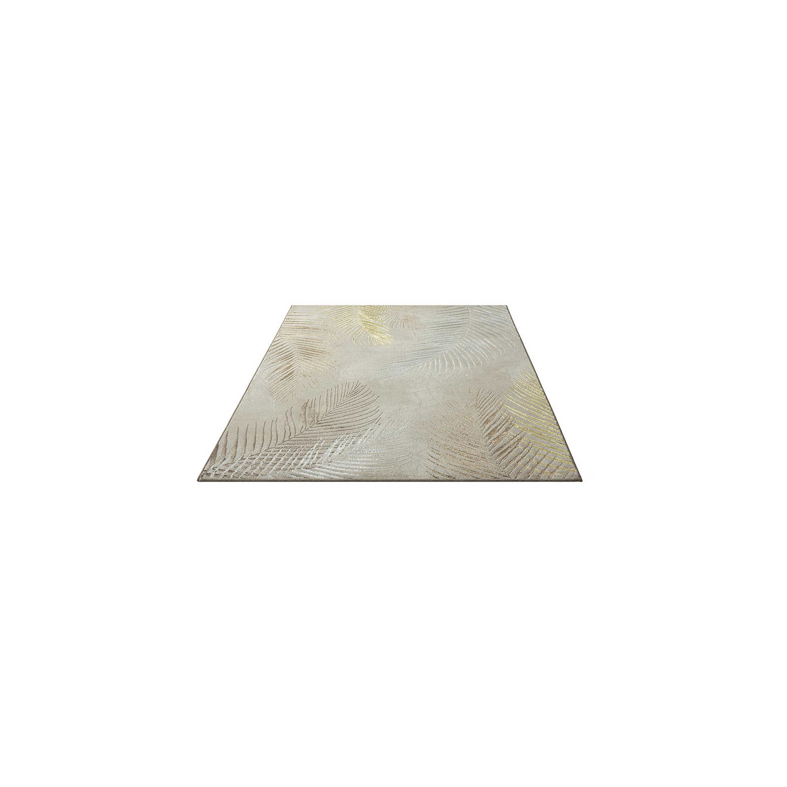 weicher cremefarbener Hochflor Teppich – 170 x 120 cm
