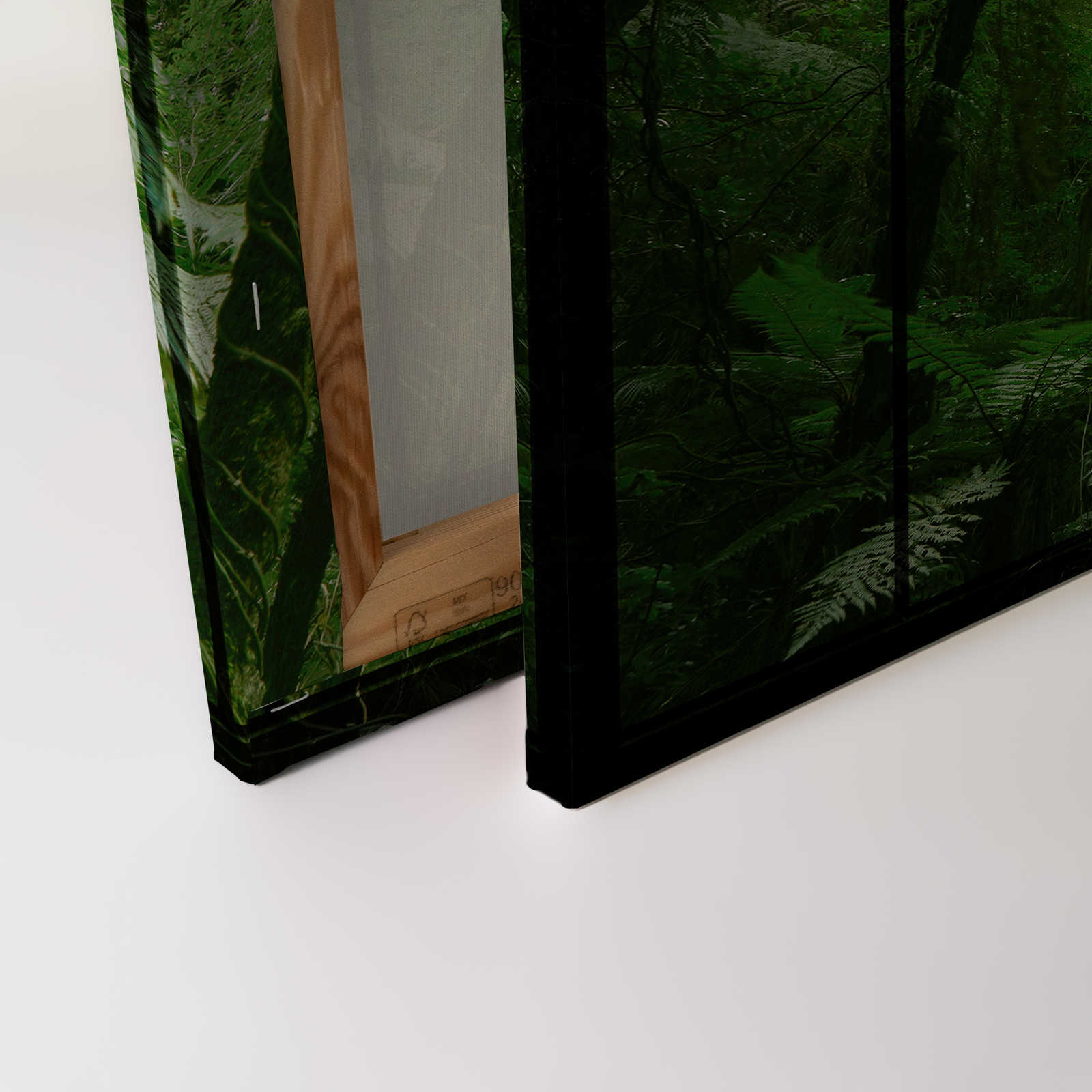             Rainforest 2 - Loftfenster Leinwandbild mit Dschungel Aussicht – 1,20 m x 0,80 m
        