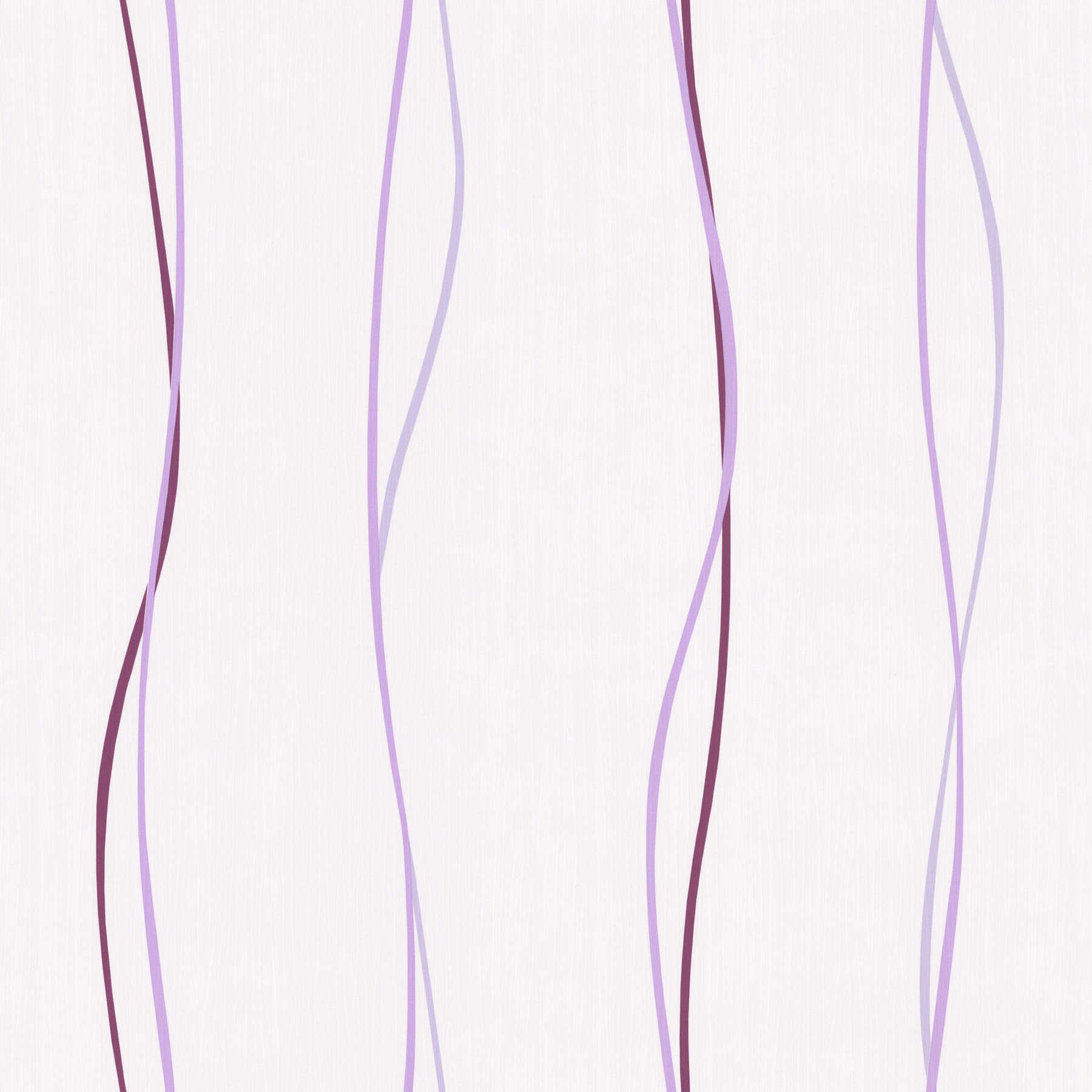         Papiertapete violettes Linien-Design – Weiß
    