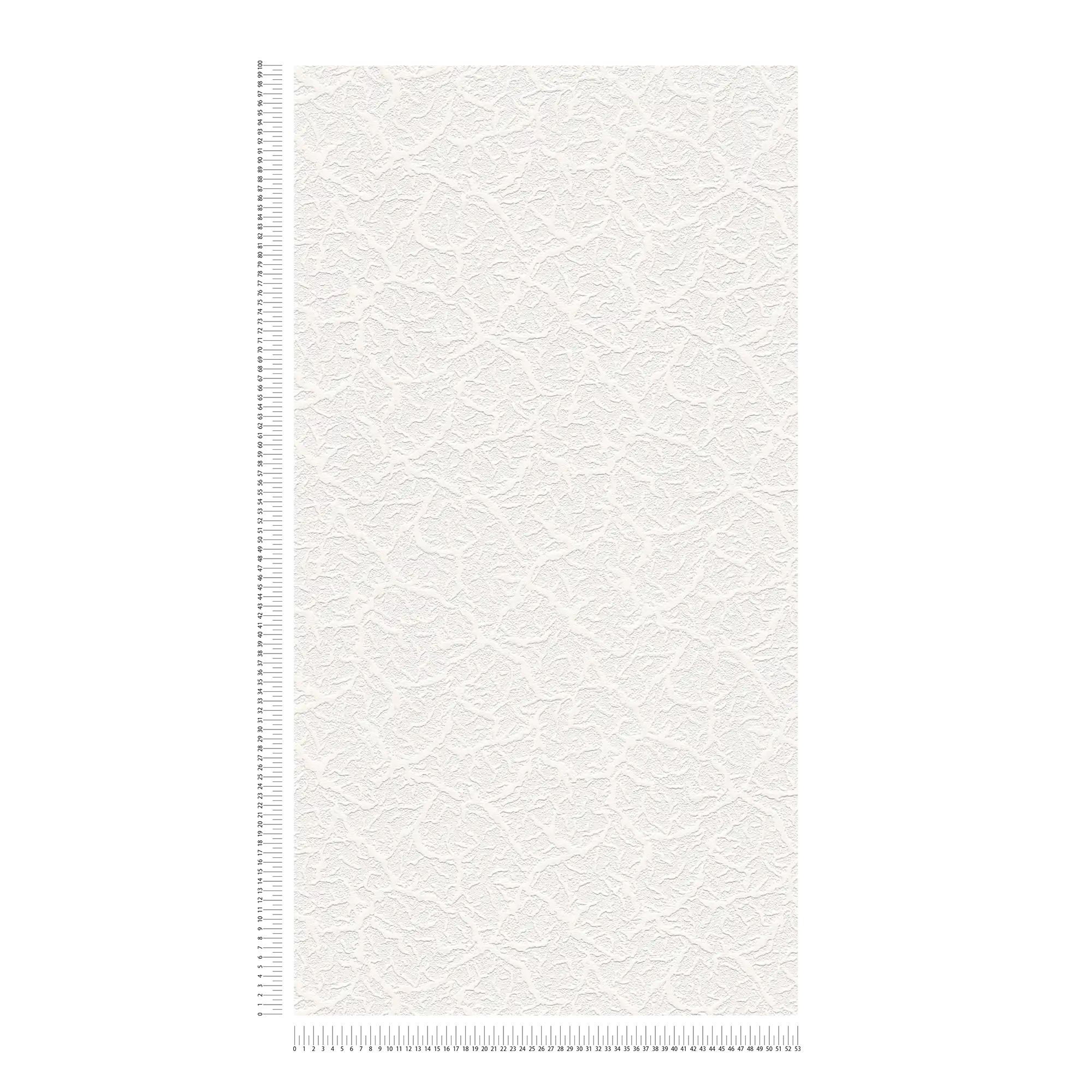             Papiertapete Weiß mit natürlichem Strukturdesign
        