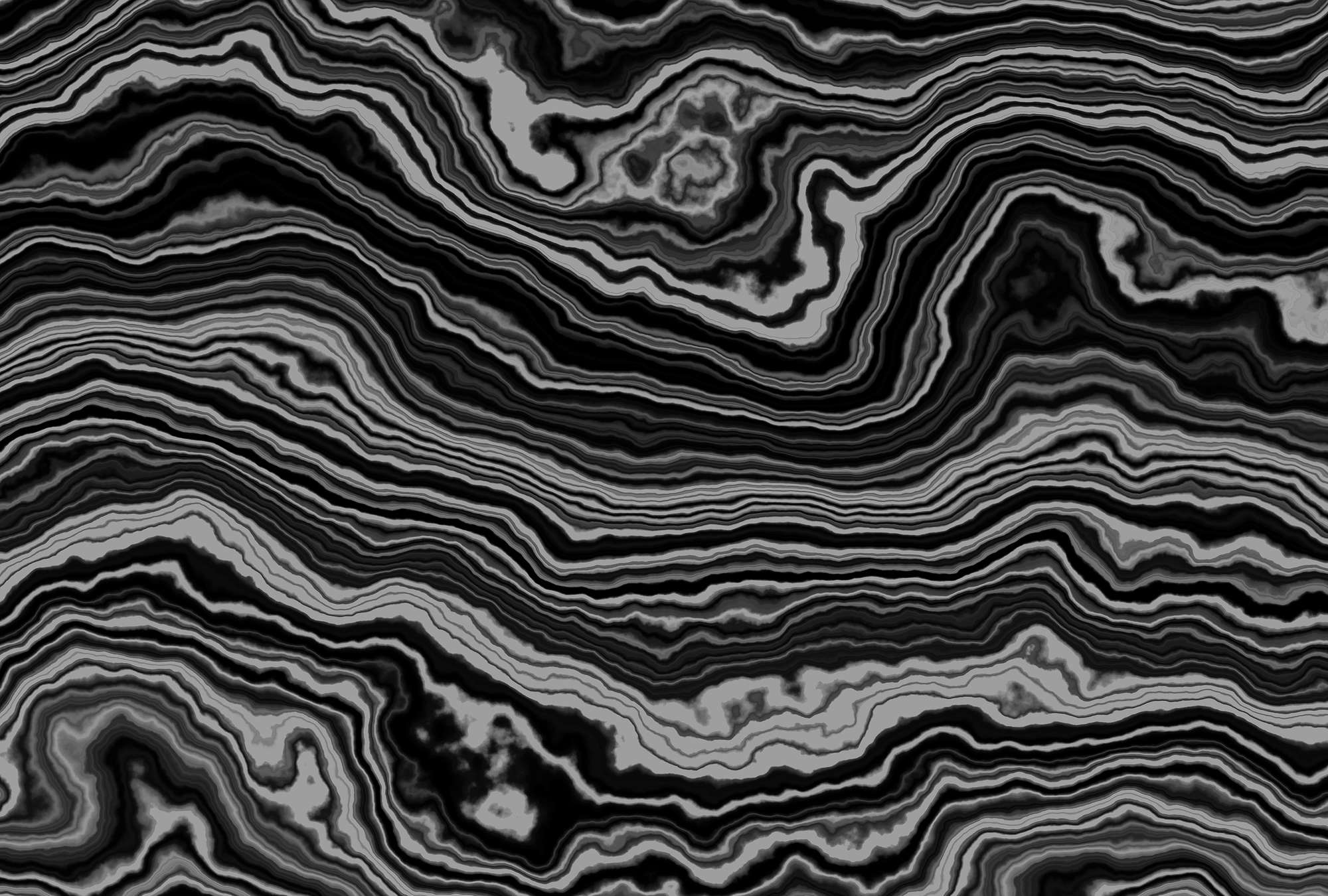             Onyx 1 - Querschnitt eines Onyx Marmor als Fototapete – Schwarz, Weiss | Struktur Vlies
        