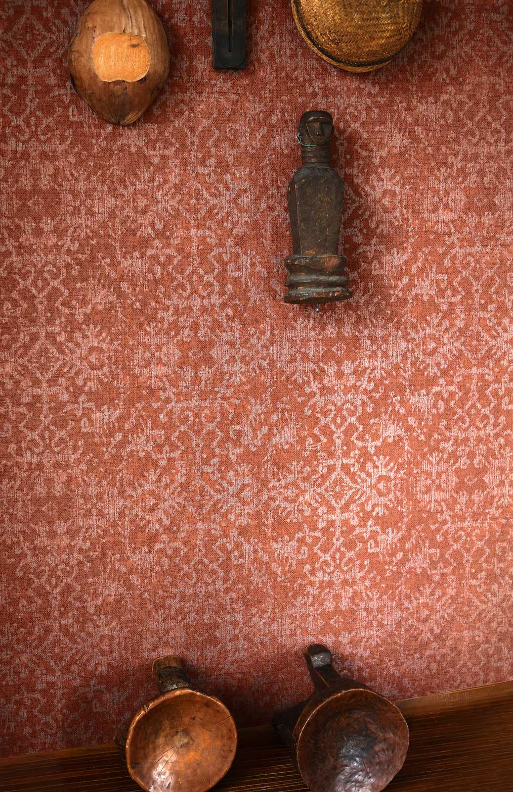             Tapete Ornament-Design im persischen Teppich-Look
        
