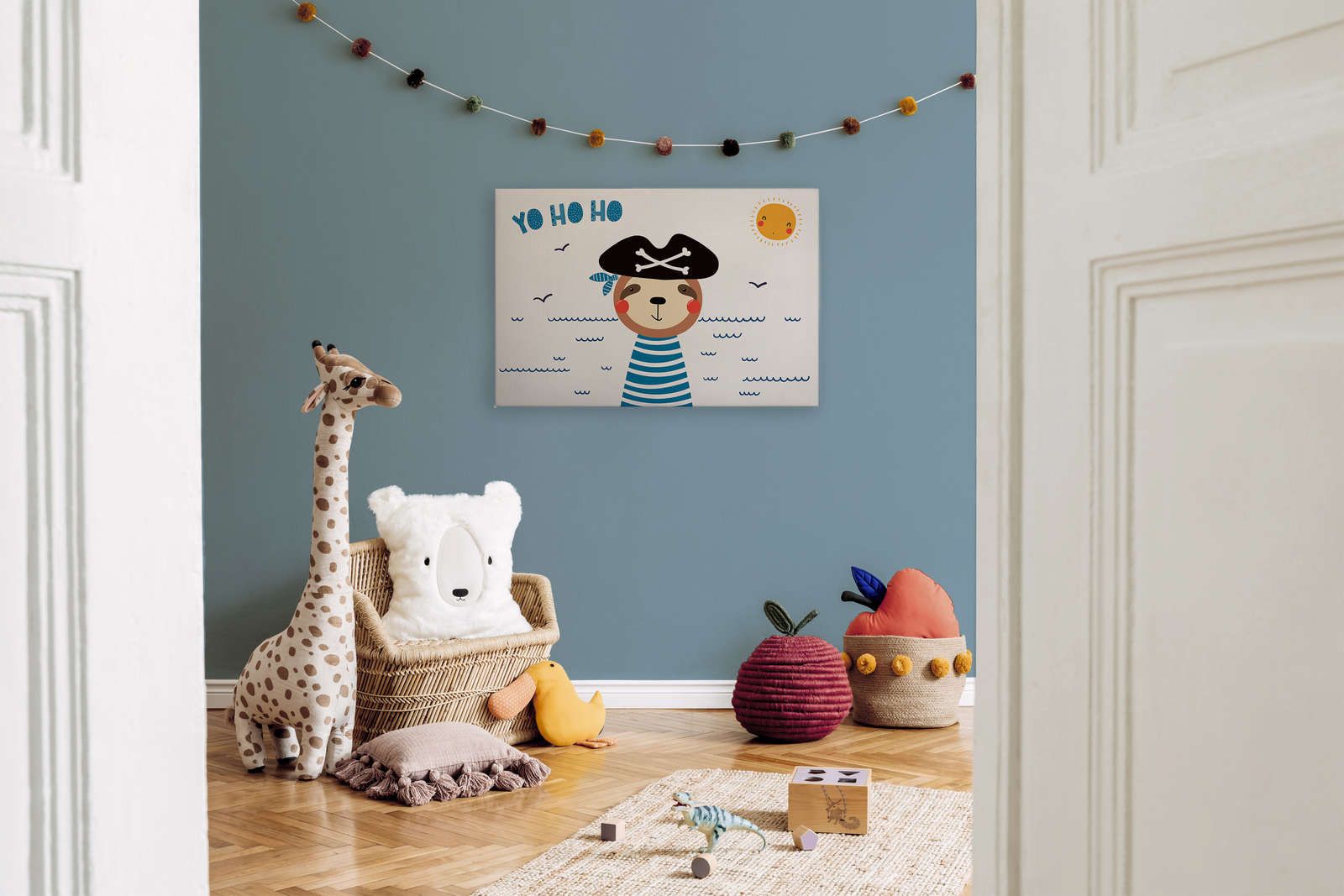             Leinwand fürs Kinderzimmer mit Bären-Pirat – 90 cm x 60 cm
        