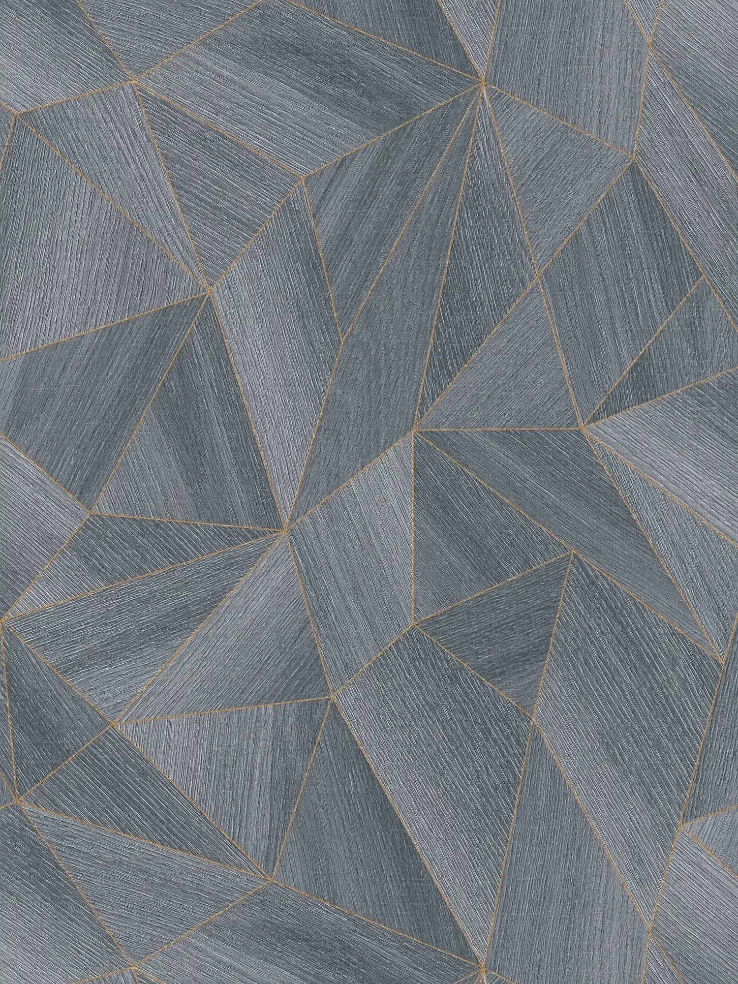         Holztapete geometrisches Muster & Metallic-Effekt – Grau, Schwarz
    