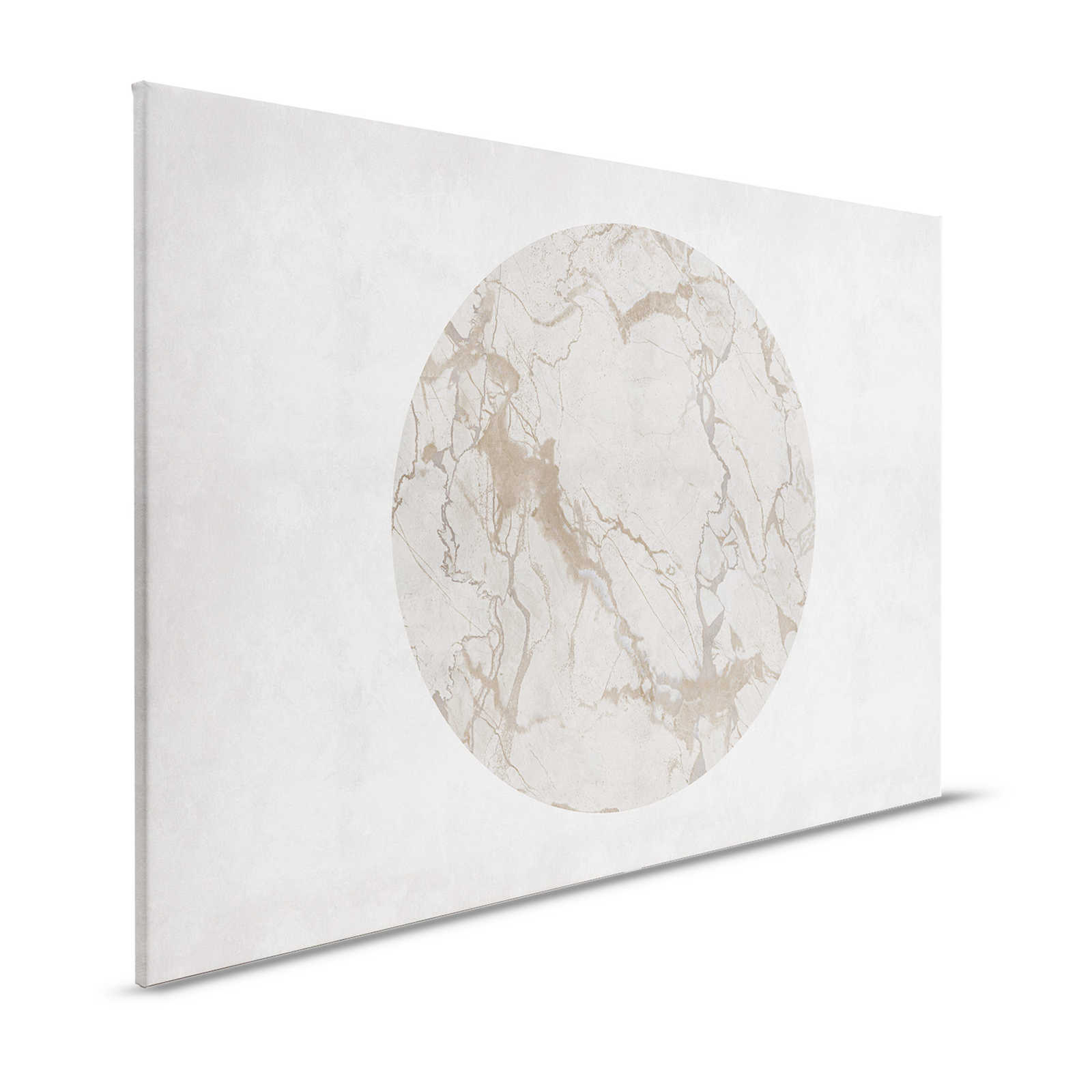Mercurio 2 - Leinwandbild Greige Steinoptik mit Marmor-Effekt – 1,20 m x 0,80 m
