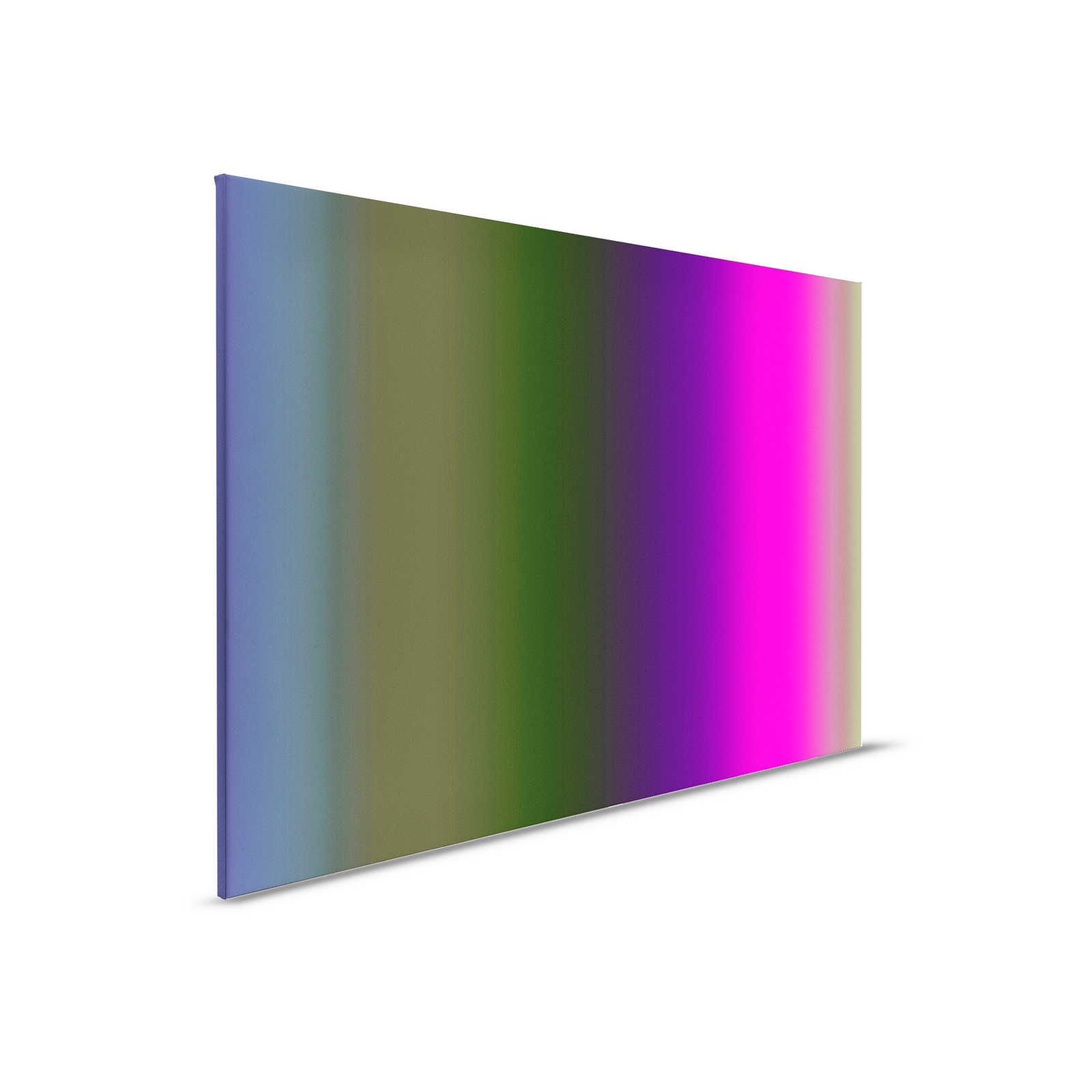         Over the Rainbow 3 - Leinwandbild buntes Farbspektrum mit Neon-Pink – 0,90 m x 0,60 m
    