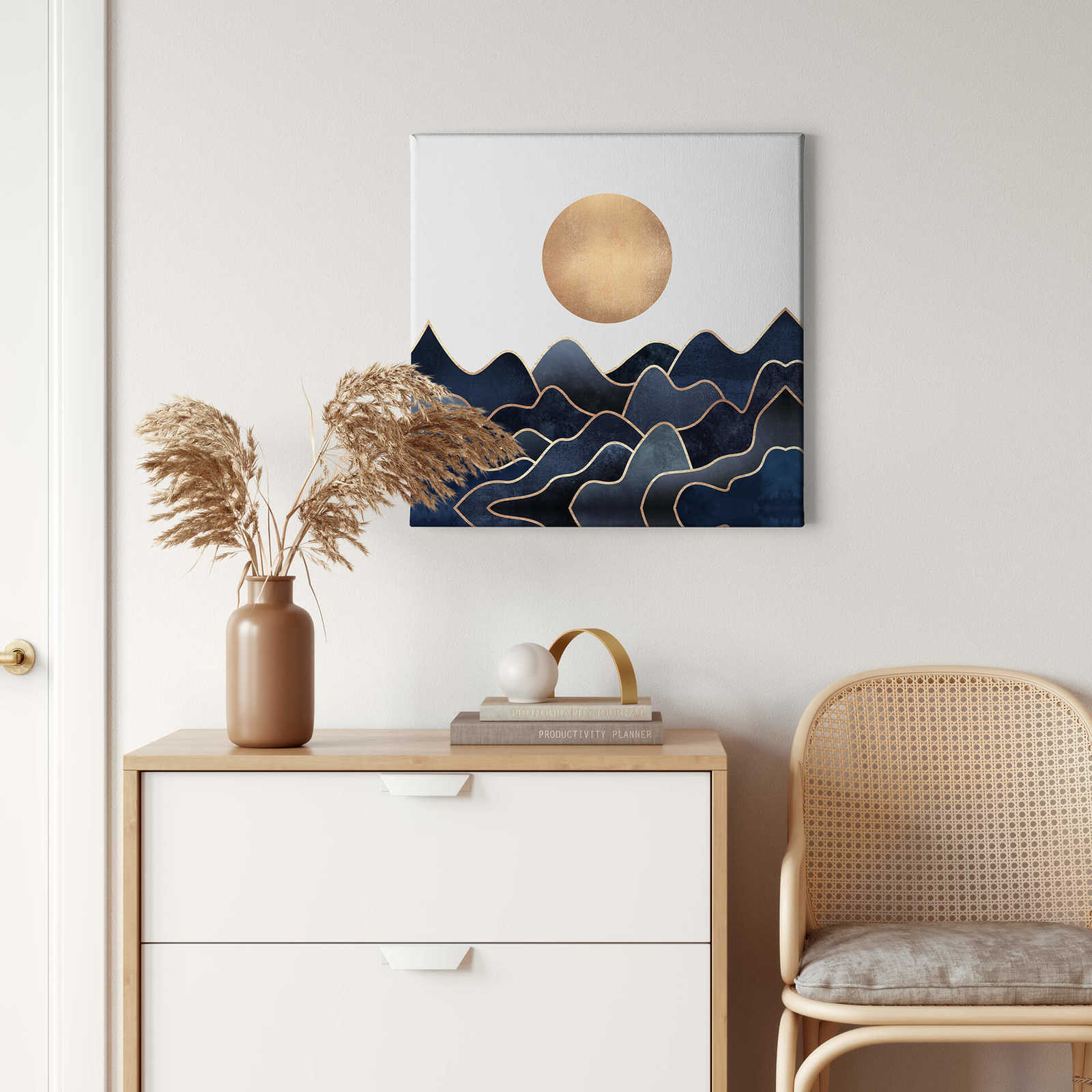             Keilrahmenbild Wellen & Sonne von Fredriksson – 0,50 m x 0,50 m
        