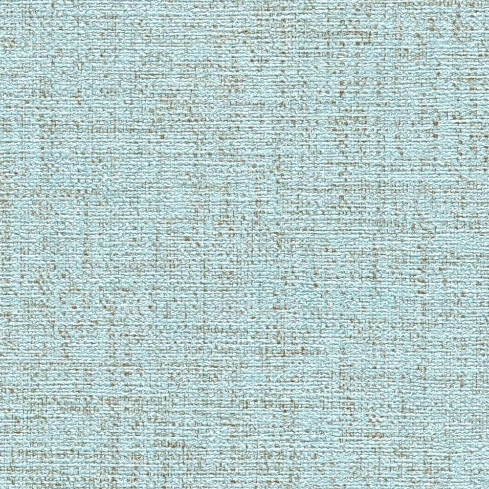             Blaue Tapete mit Textilstruktur & meliertem Effekt
        