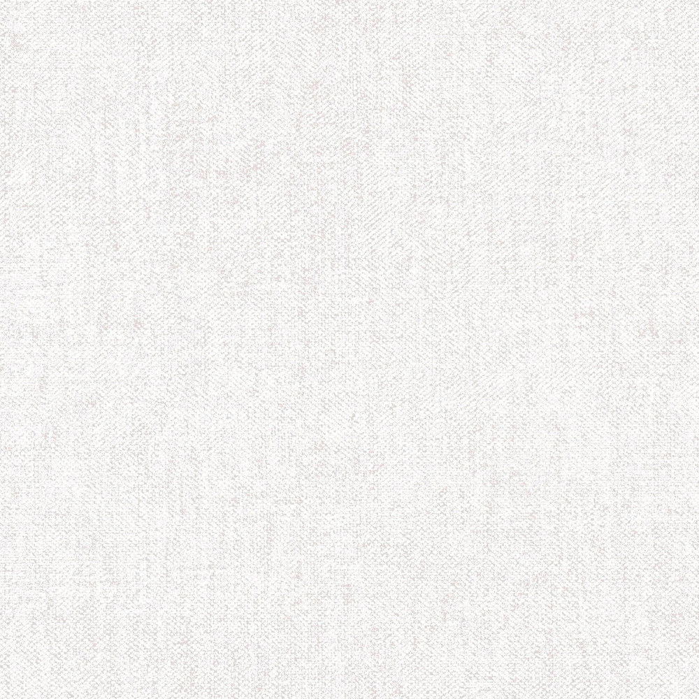             Textiloptik Tapete mit Strukturmuster im Landhaus Stil – Weiß
        