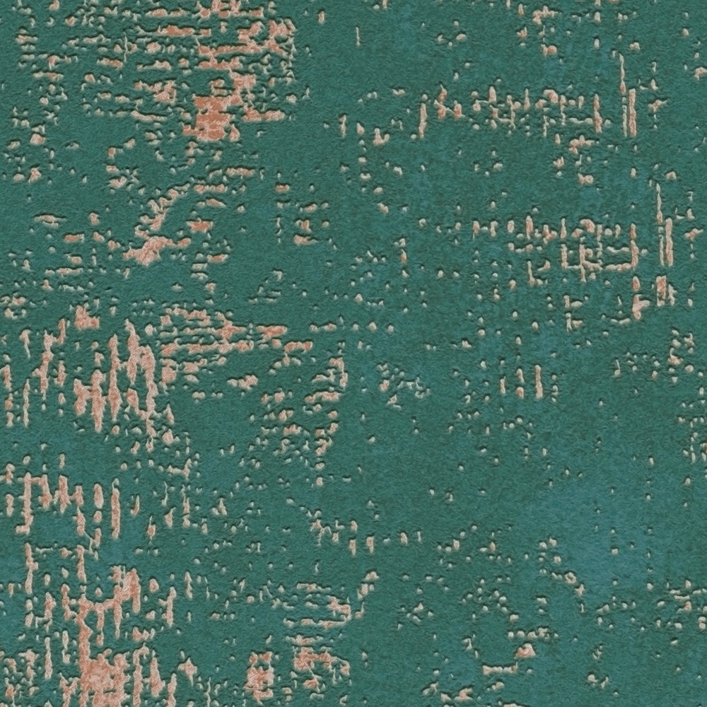             Dunkelgrüne Tapete mit Textur und Metallic-Effekt
        