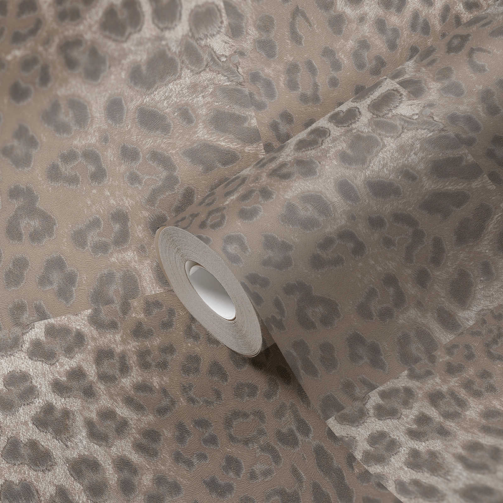             Tapete Animal Print Leopardenmuster – Beige, Metallic
        